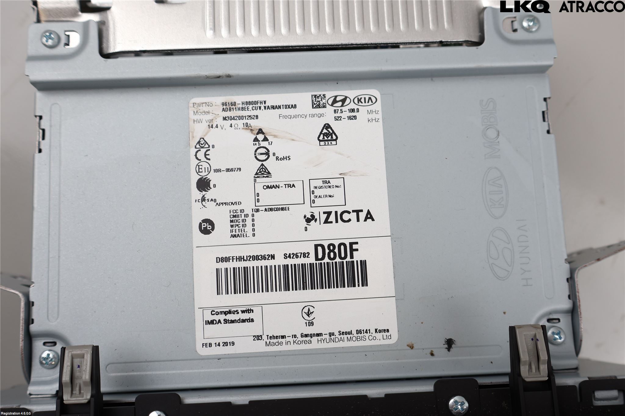 Kia STONIC 18->> Cd Radio - Multimediapanel