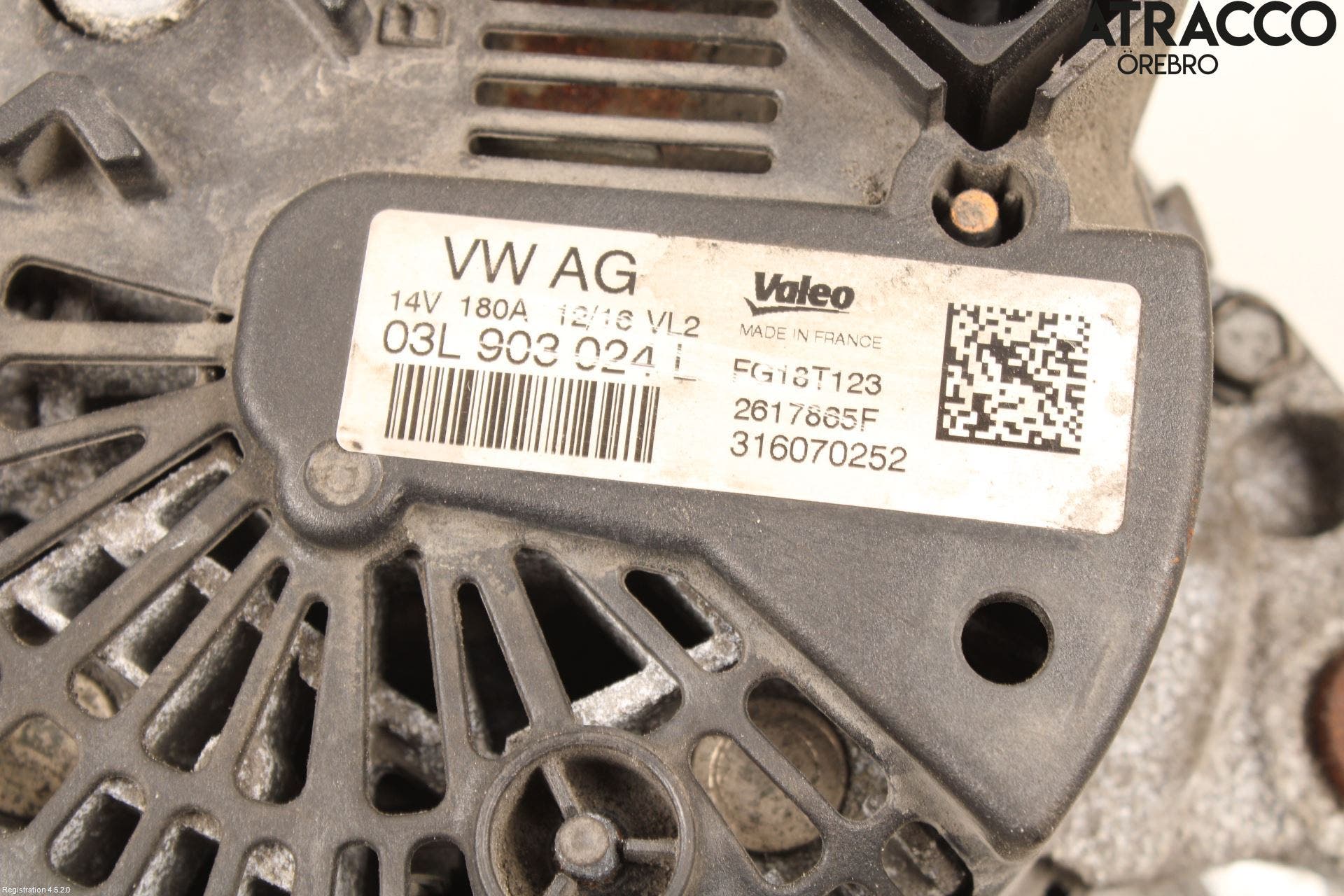 Volkswagen VW TRANSP/CARAVELLE (T6) 16-22 Generator