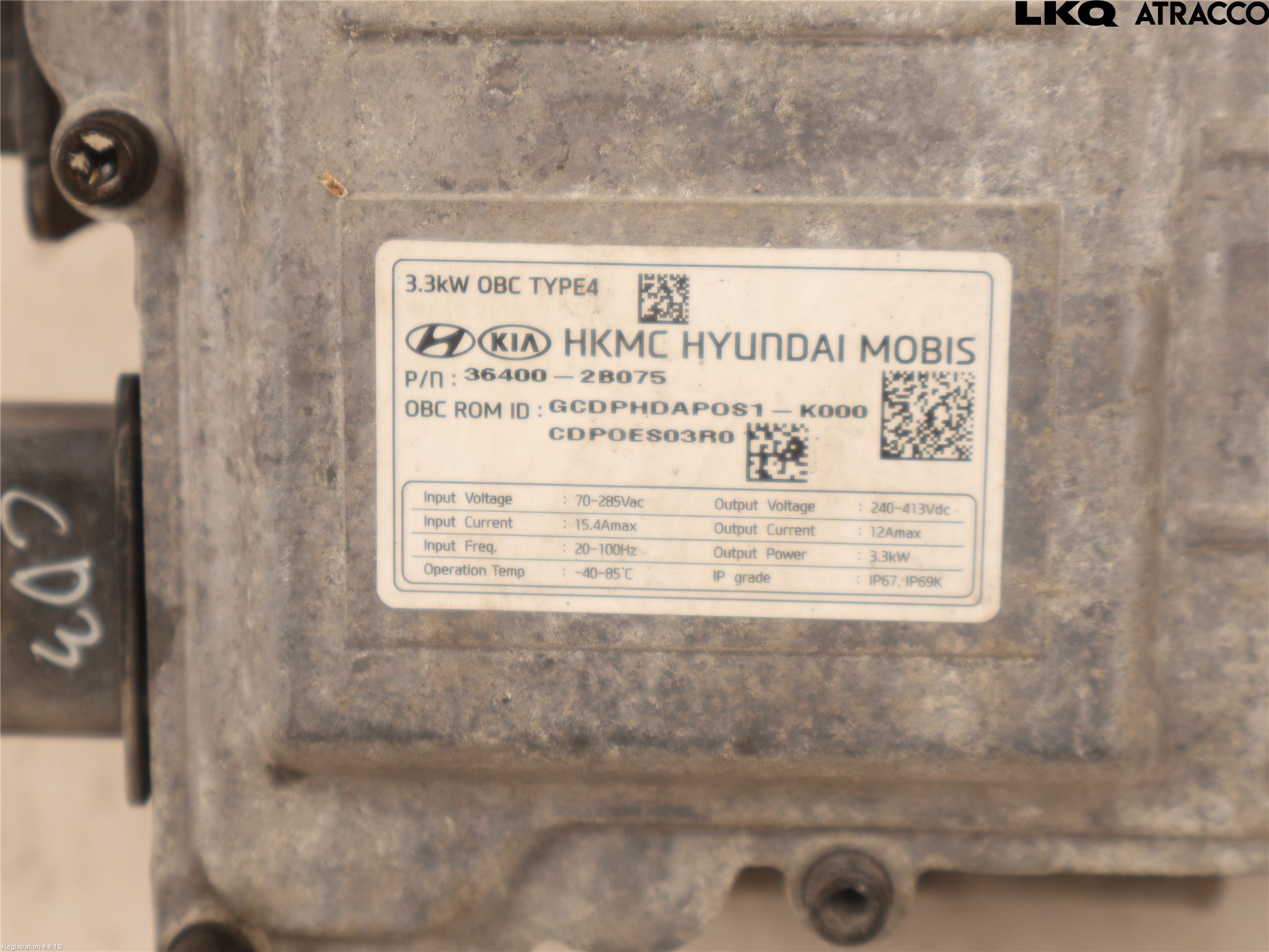 Kia CEED/CEED SW 19- Batteriladdare Högspänning