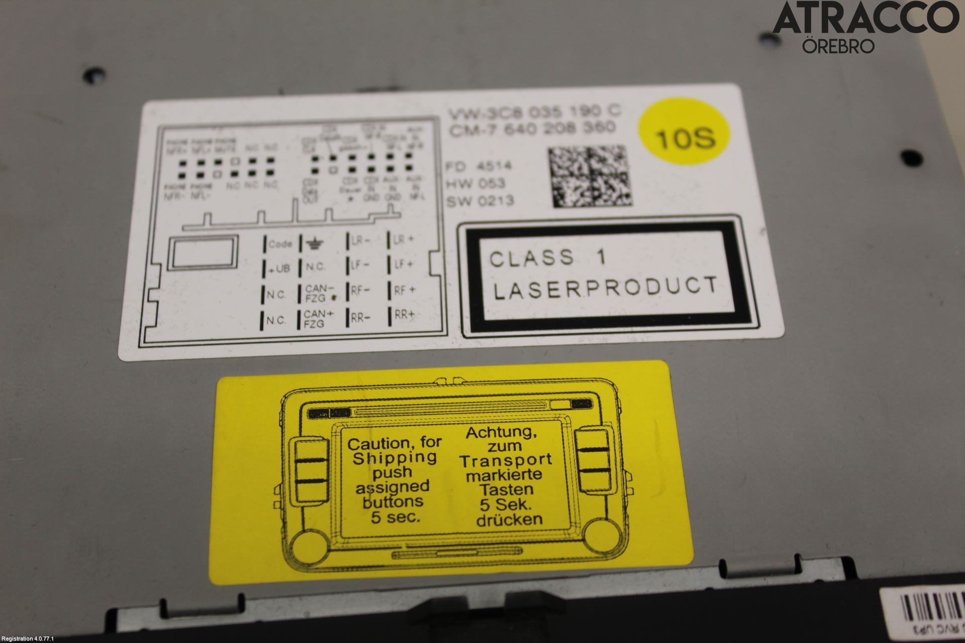 Volkswagen VW PASSAT 11-14 Cd Radio - Multimediapanel