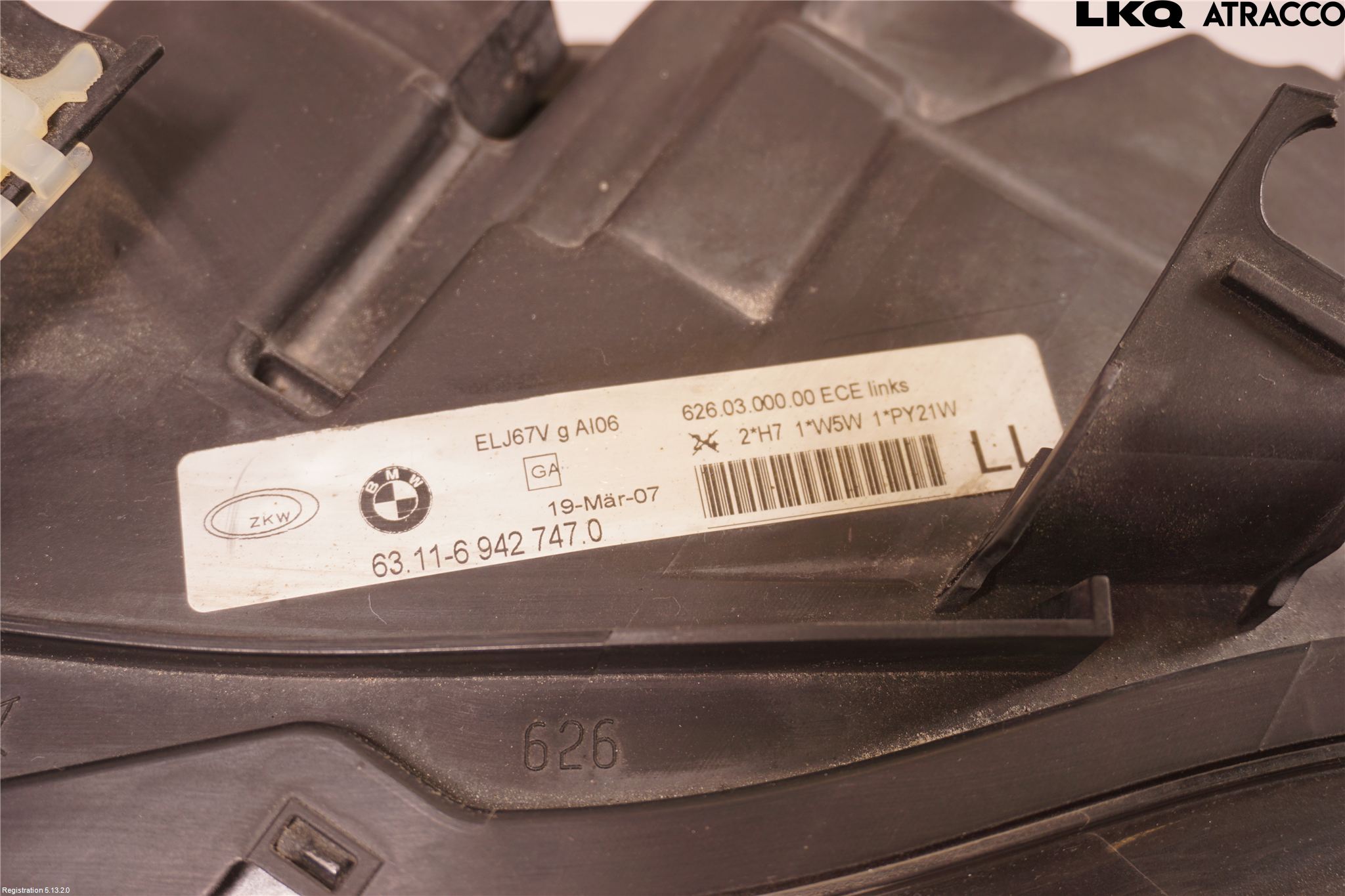 BMW 3 E90/91 SED/TOU 05-12 Strålkastare Vänster