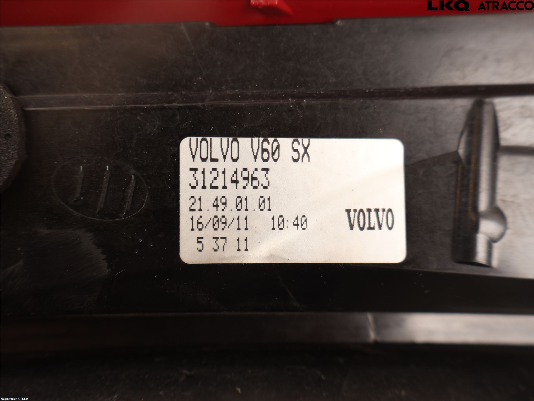 Volvo V60 11-13 Bakljus Vänster