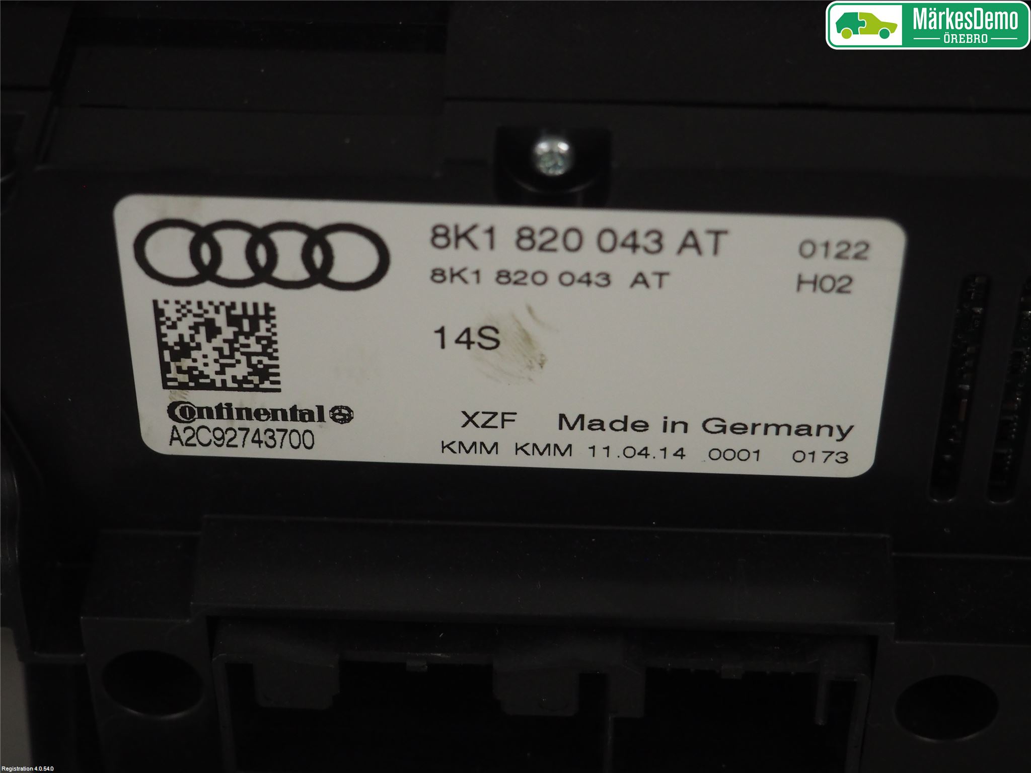 Audi Q5 09-16 Ac Styrenhet Ac Manöveren