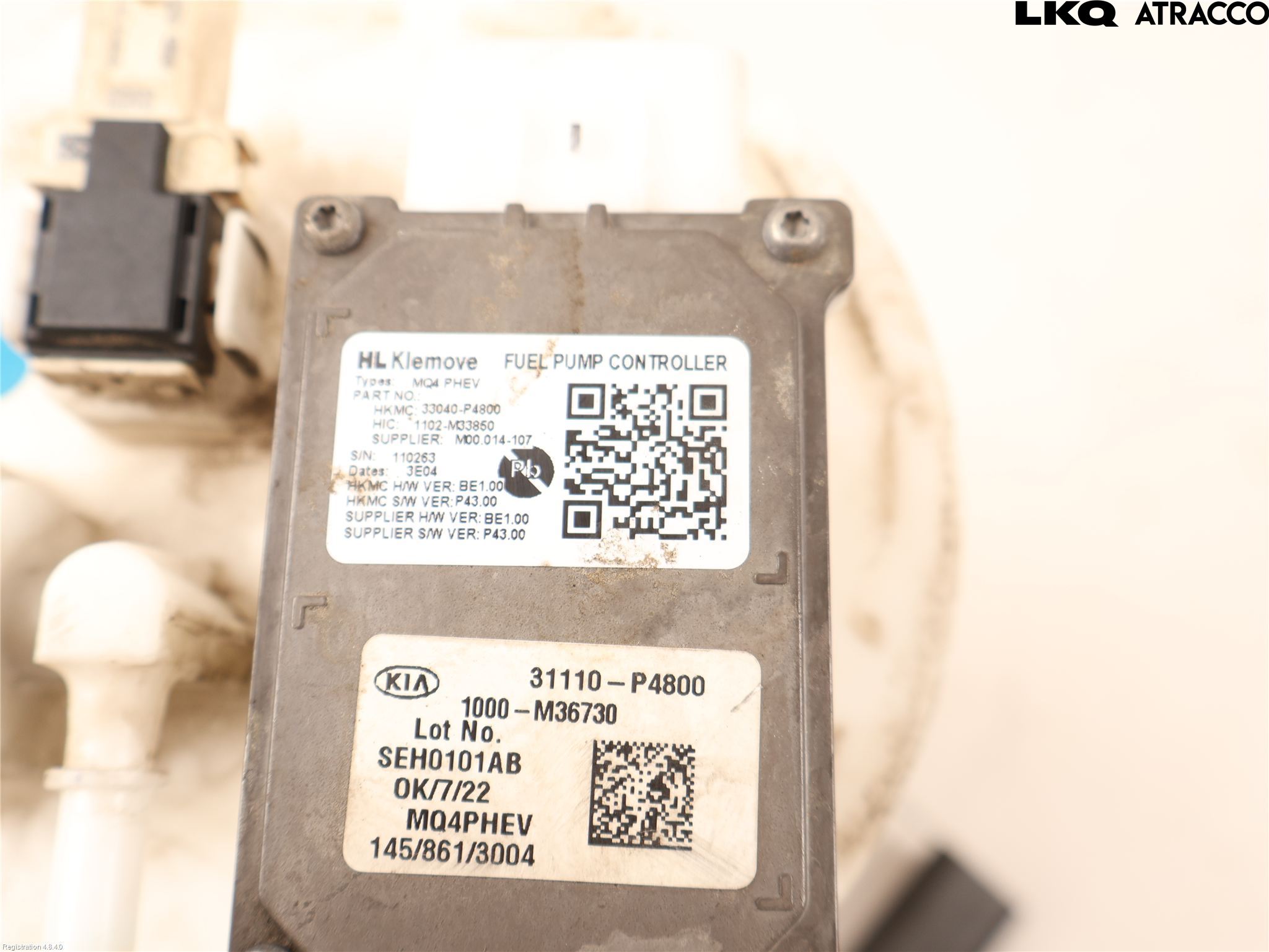 Kia SORENTO 21- Bränslepump El