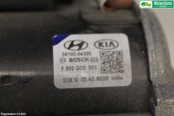 Kia PICANTO 17- Startmotor