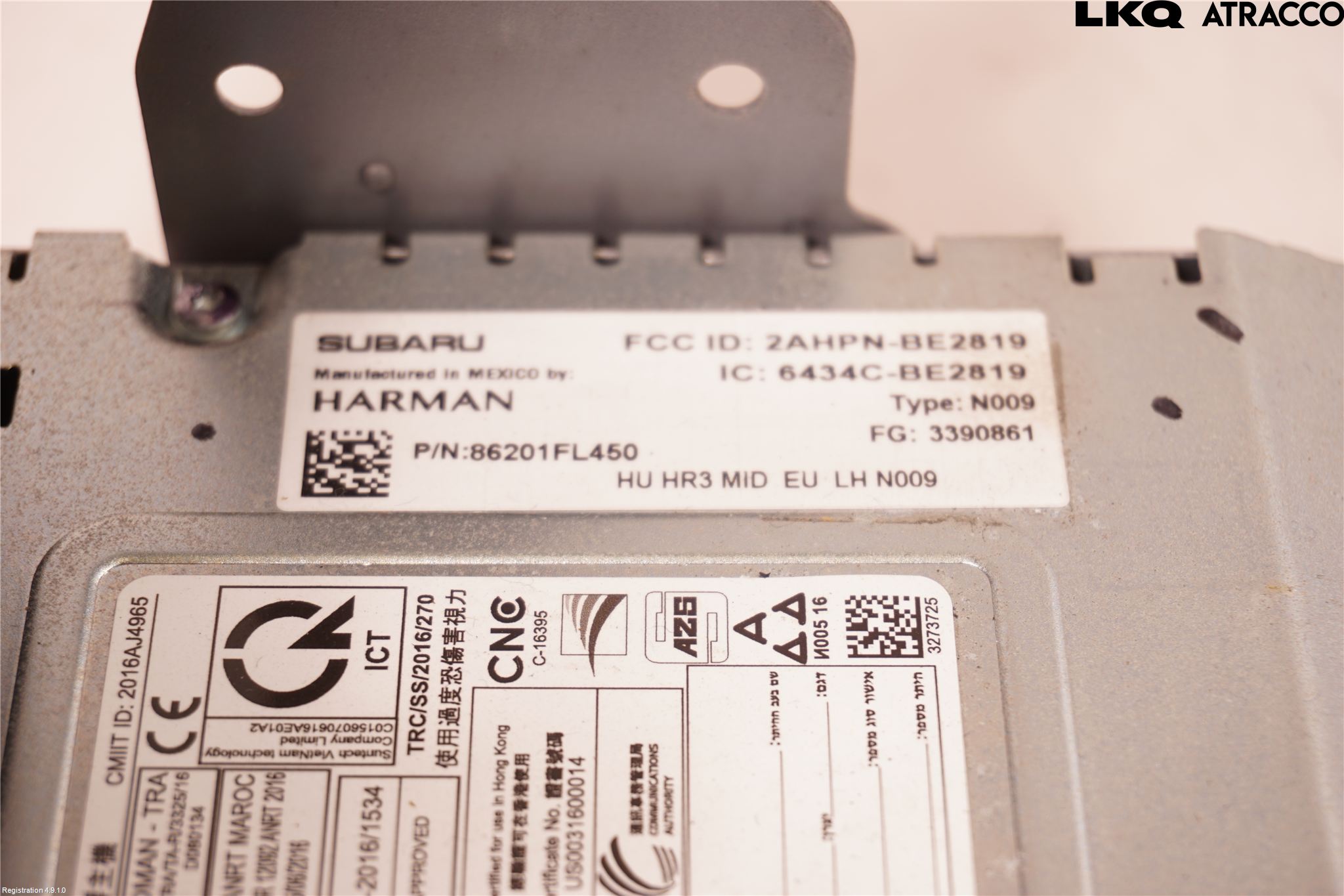 Subaru XV 18-22 Cd Radio - Multimediapanel