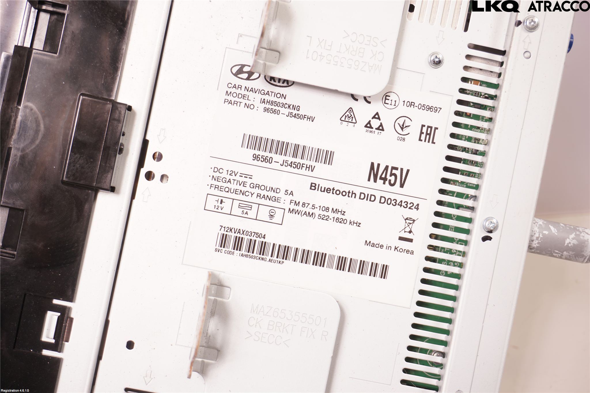 Kia STINGER 18- Cd Radio - Multimediapanel