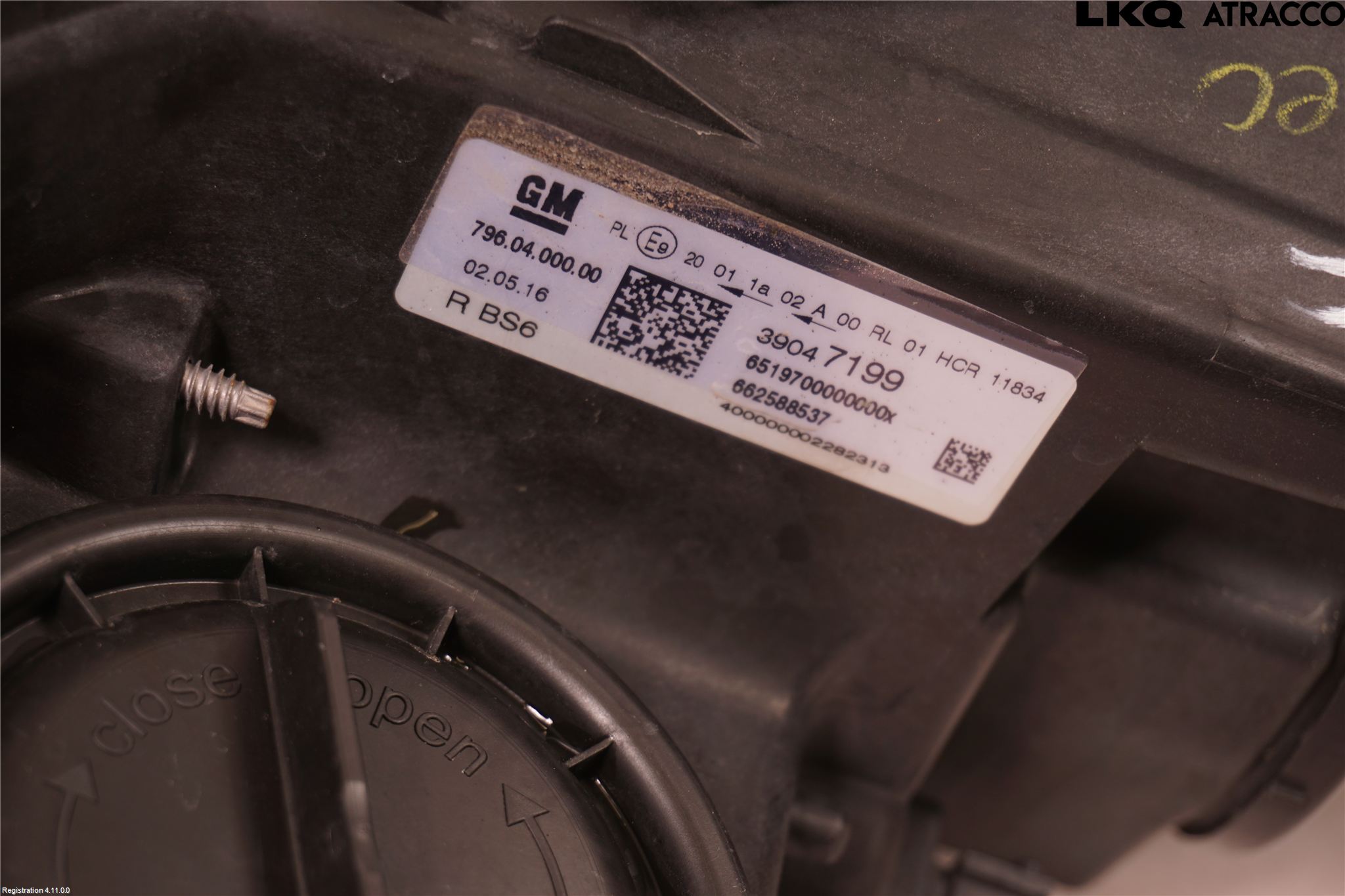 Opel ASTRA K 16-22 Strålkastare Höger