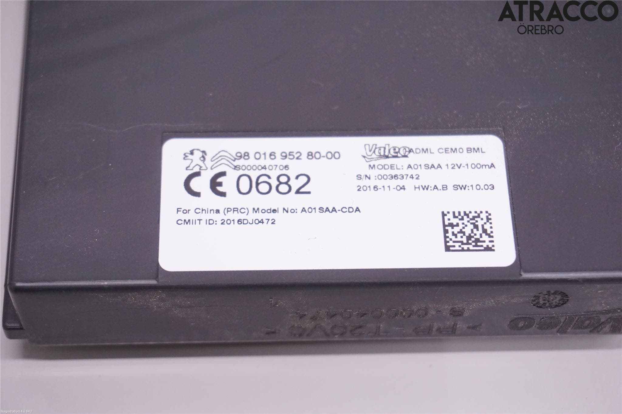 Citroen C4 GRAND PICASSO 14-18 Styrenhet Nyckellöst System