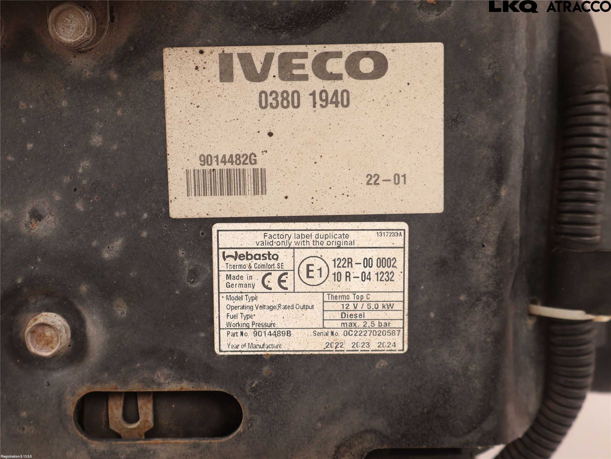 Iveco DAILY 14->> Dieselvärmare