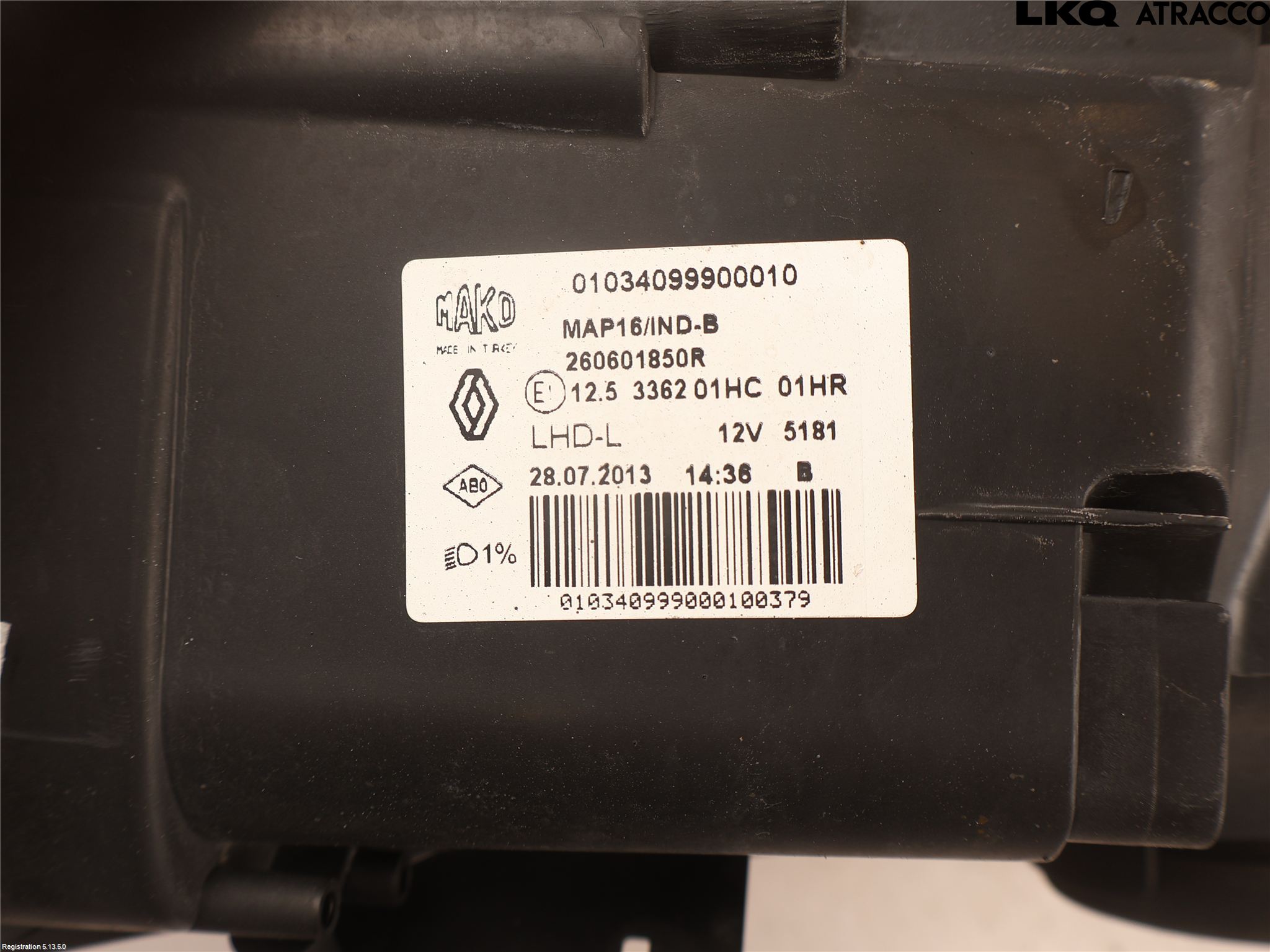 Renault CLIO IV 12-16 Strålkastare Vänster