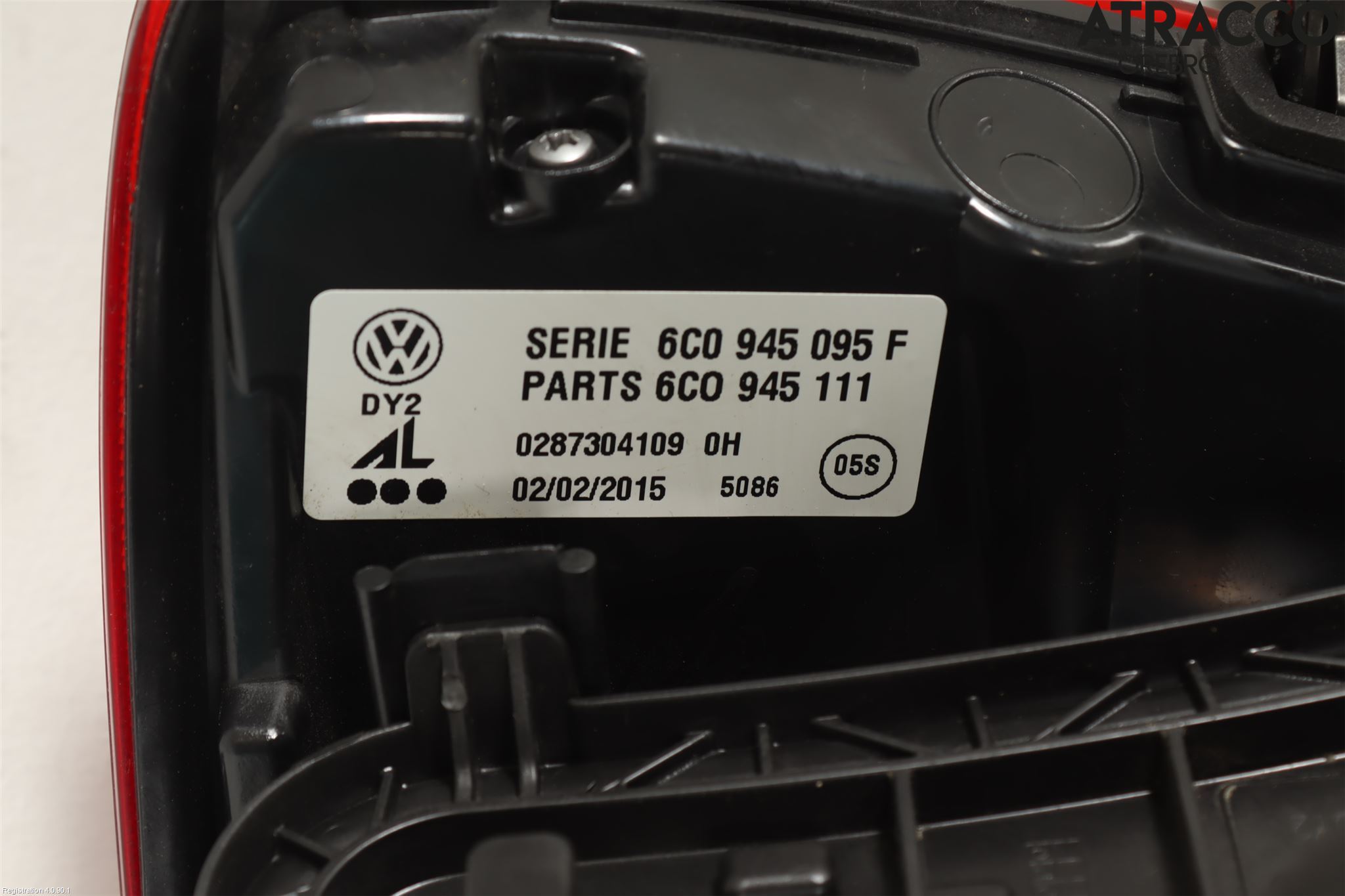 Volkswagen VW POLO 10-17 Bakljus Vänster