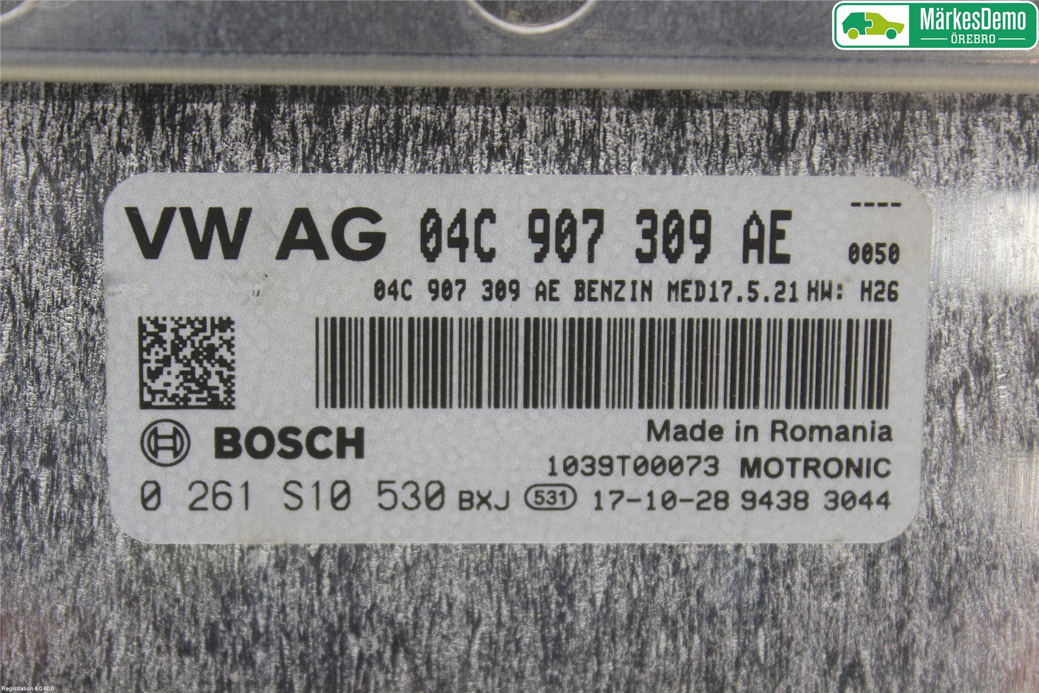 Volkswagen VW GOLF / E-GOLF VII 13-20 Styrenhet Insprut Bensin