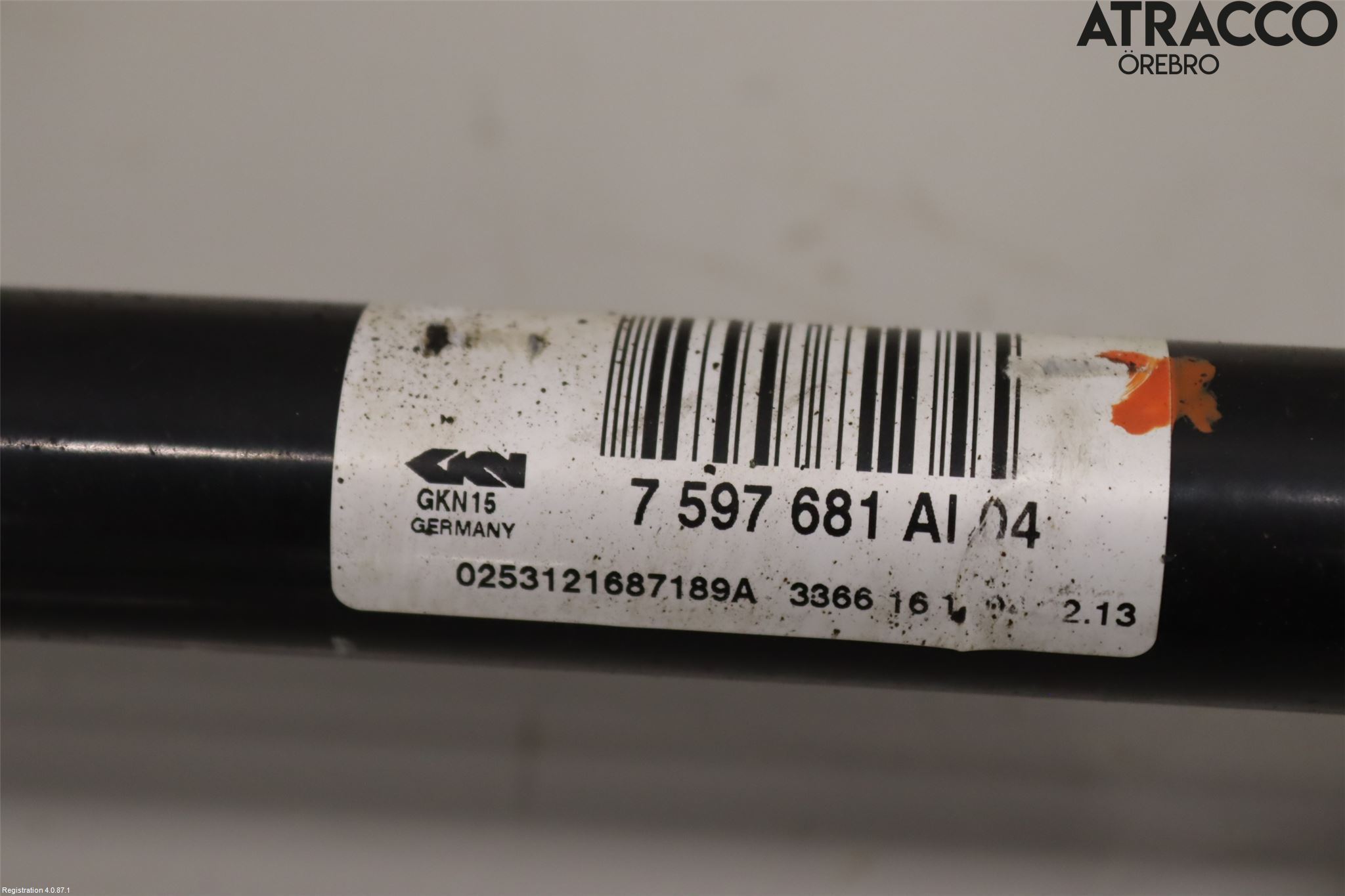 BMW 3 F30/F31/F80 12-19 Drivaxel Bak Vänster