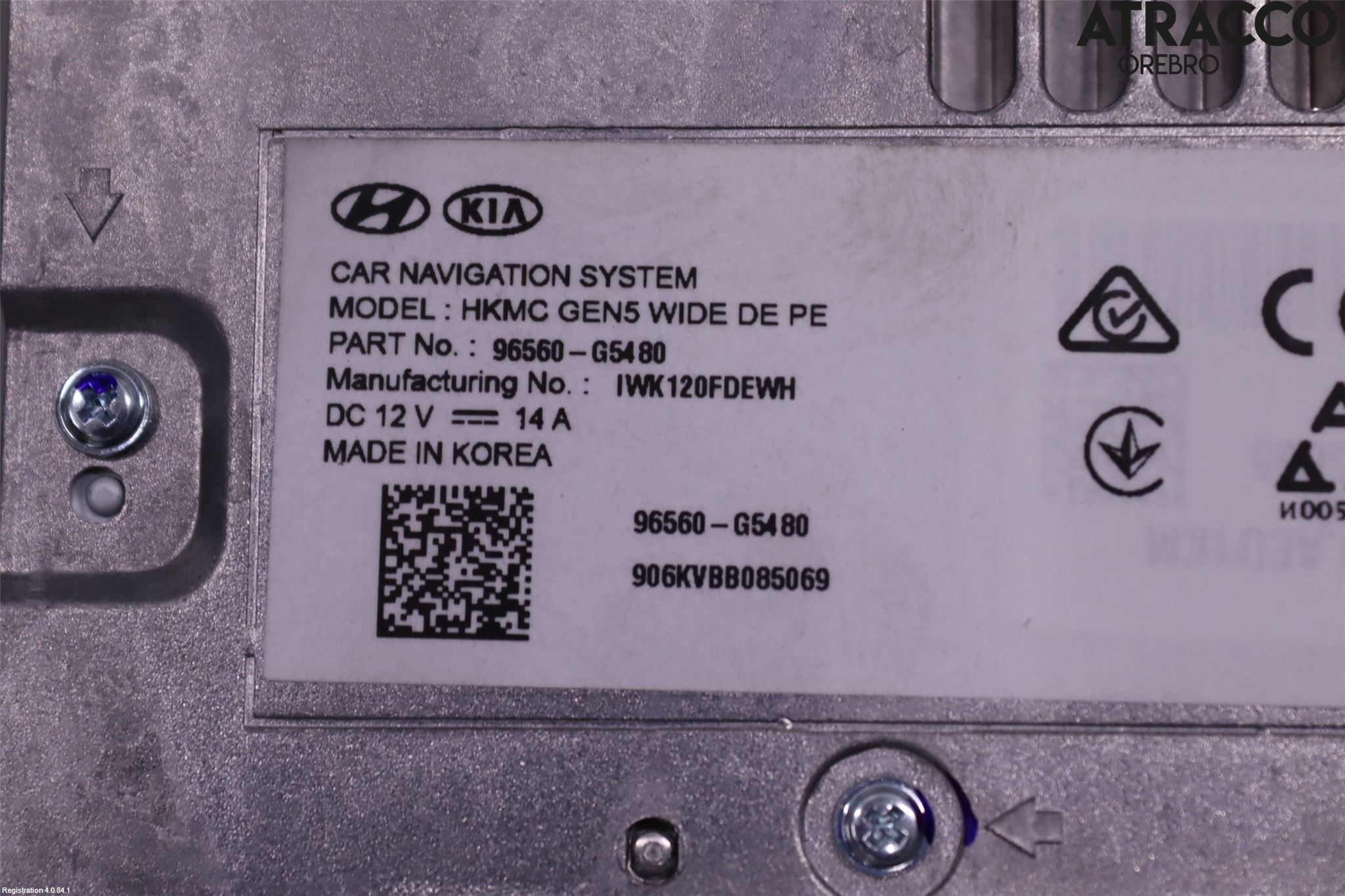 Kia NIRO (DE) 17-22 Bildskärm