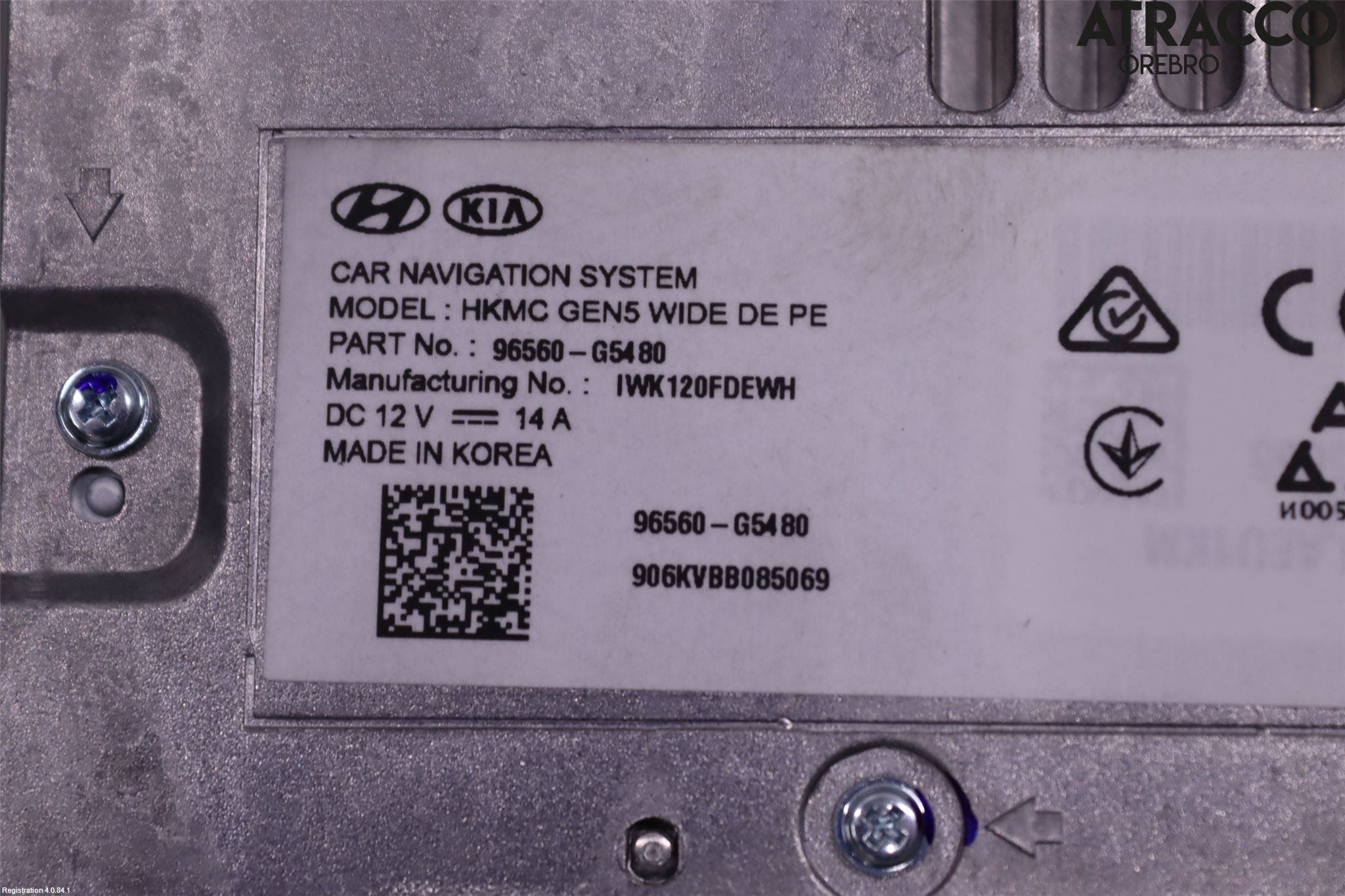 Kia NIRO (DE) 17-22 Bildskärm