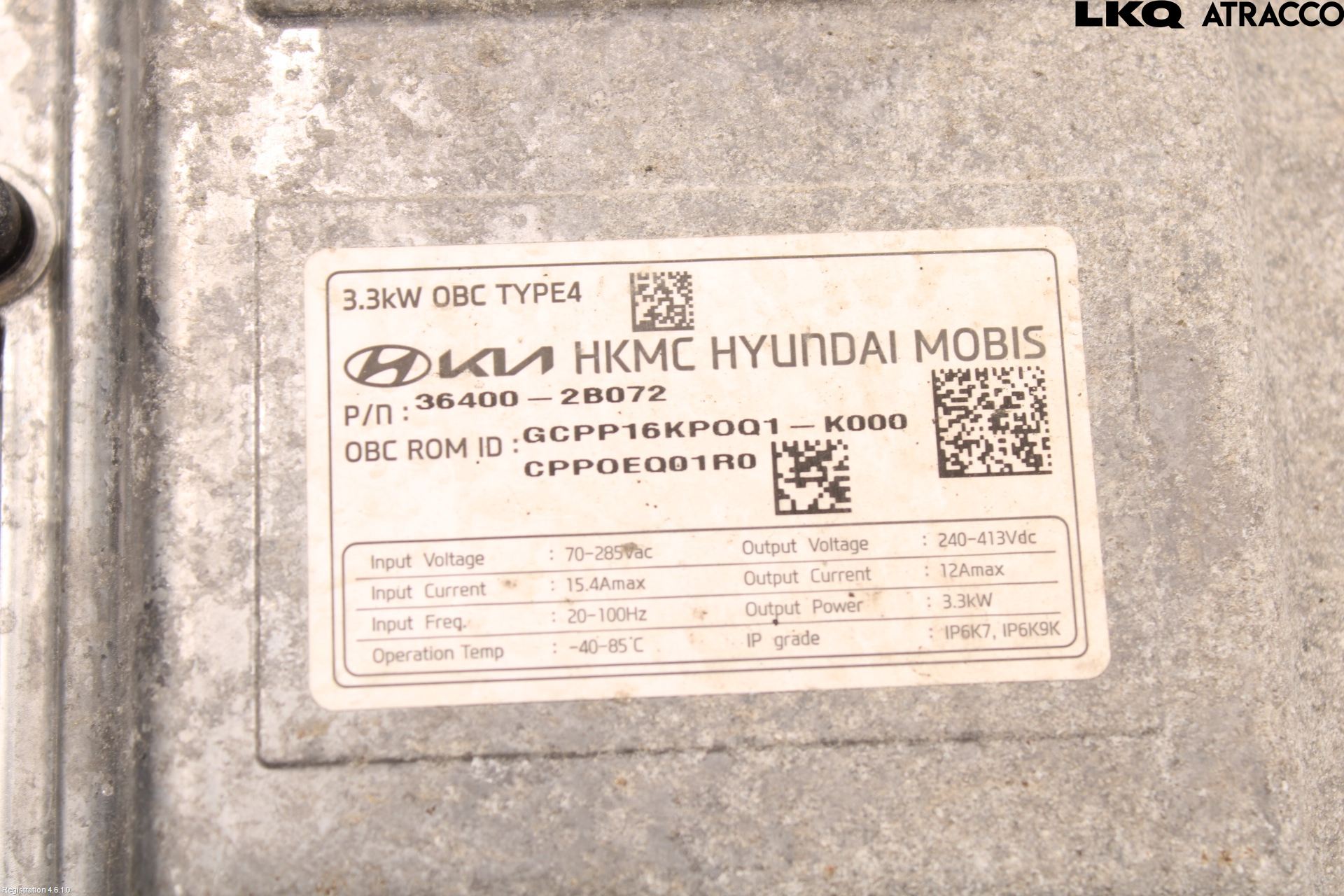 Kia CEED/CEED SW 19- Batteriladdare Högspänning