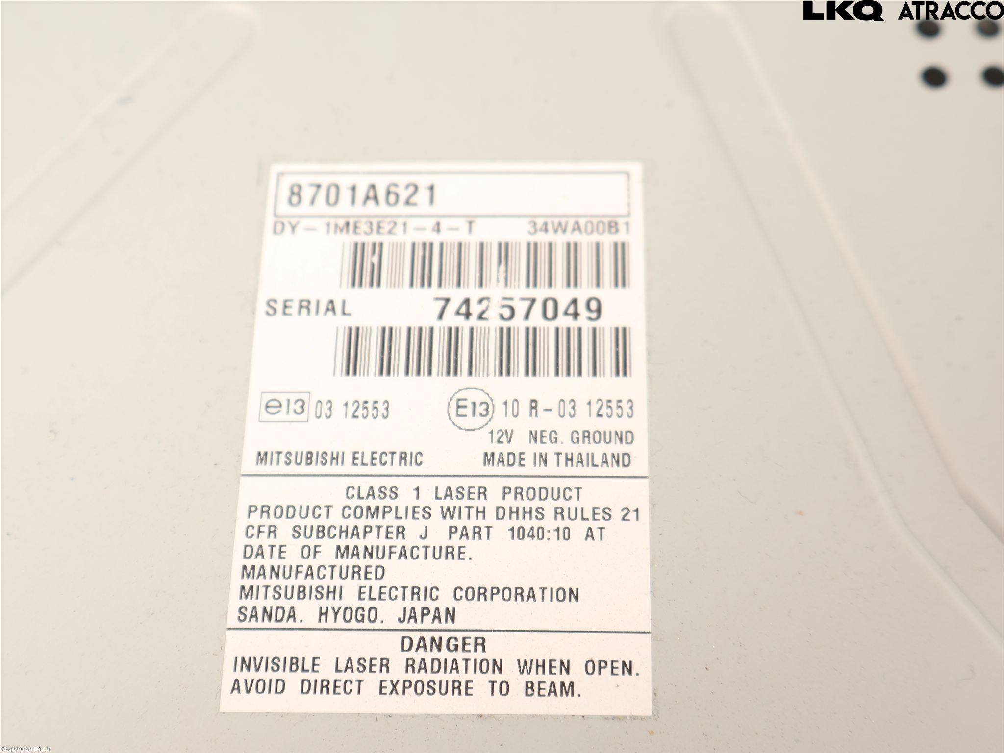 Mitsubishi SPACE STAR 13- Cd Radio - Multimediapanel