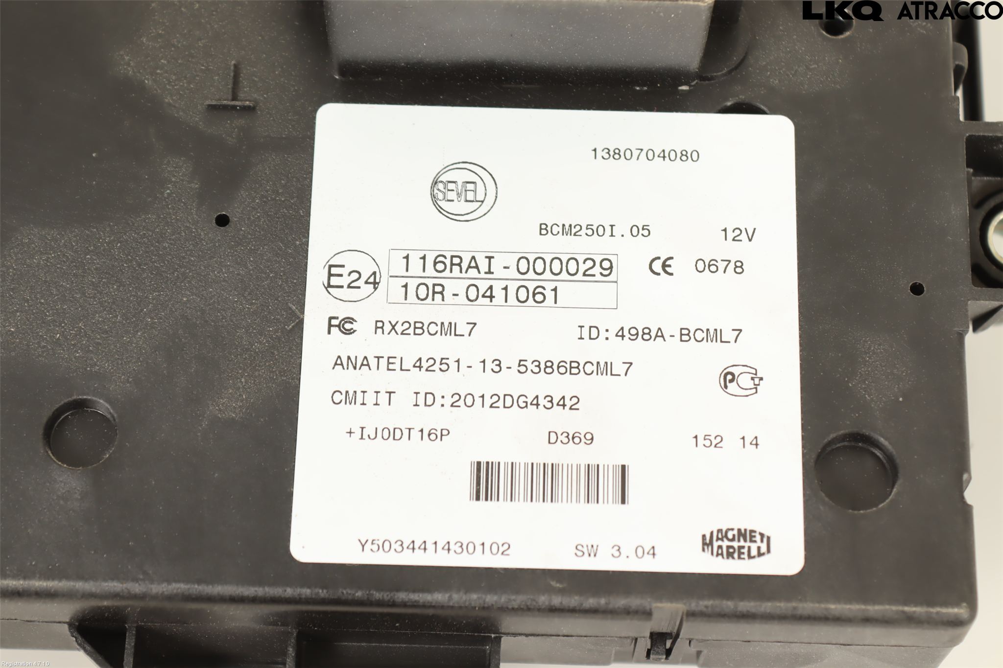 Fiat DUCATO 07-15 Säkringsdosa-Elcentral