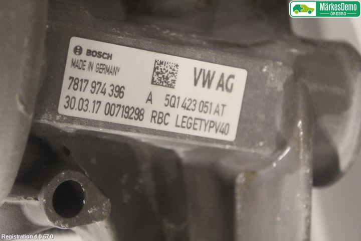 Volkswagen VW GOLF / E-GOLF VII 13-20 Styrväxel-Snäcka Elektrisk