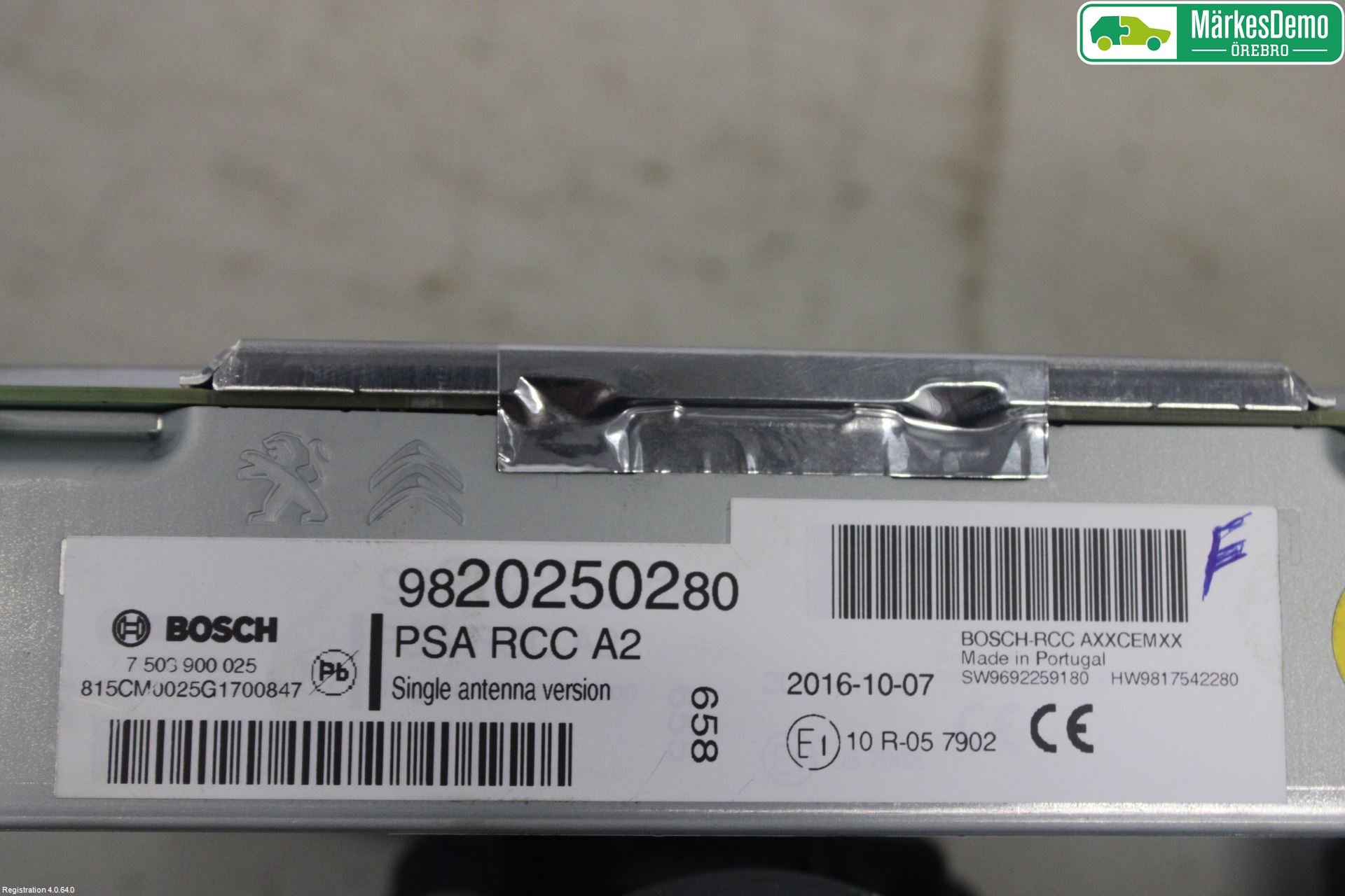 Citroen JUMPY/E-JUMPY 16- Styrenhet Multimedia