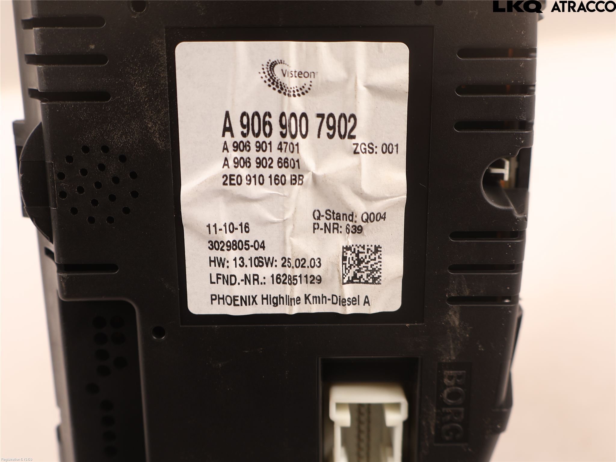 Volkswagen VW CRAFTER 06-16 Instrument Komb