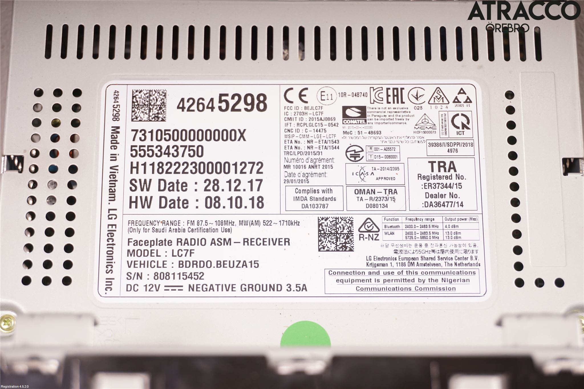 Opel CORSA E 15-19 Radio