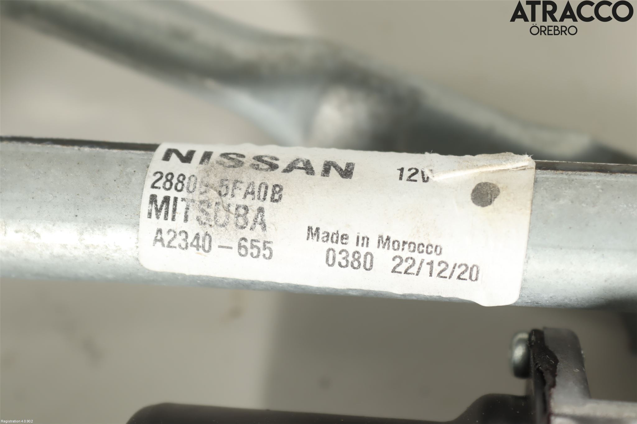 Nissan MICRA 17- Torkarmekanism Vindruta