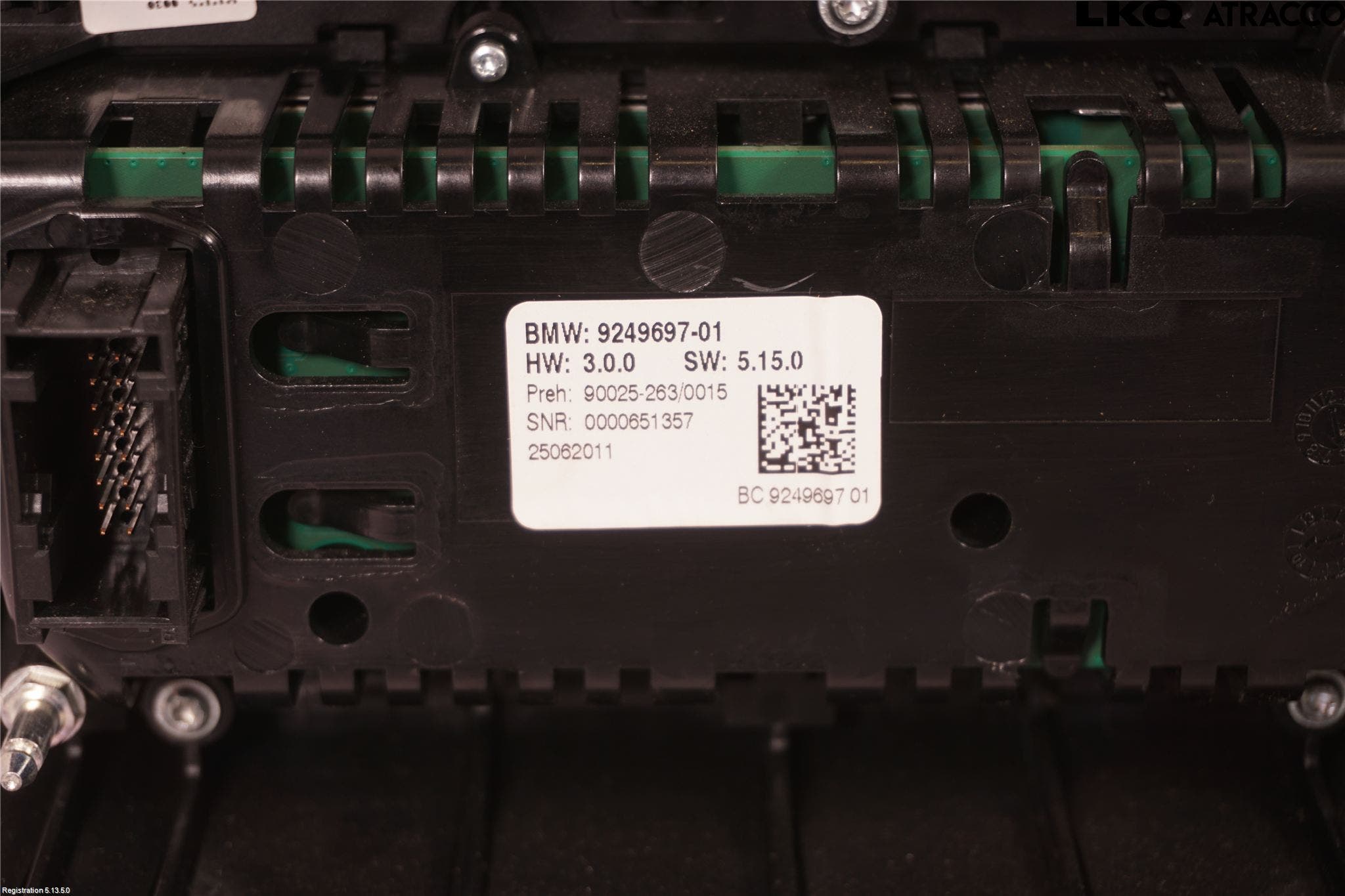 BMW 5 F10/F11/F18 09-17 Ac Styrenhet Ac Manöveren