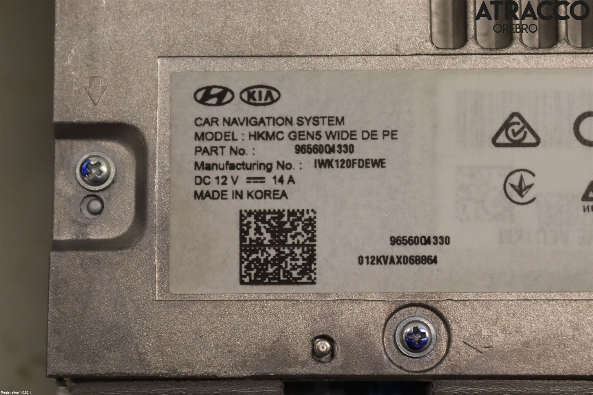 Kia NIRO (DE) 17-22 Bildskärm