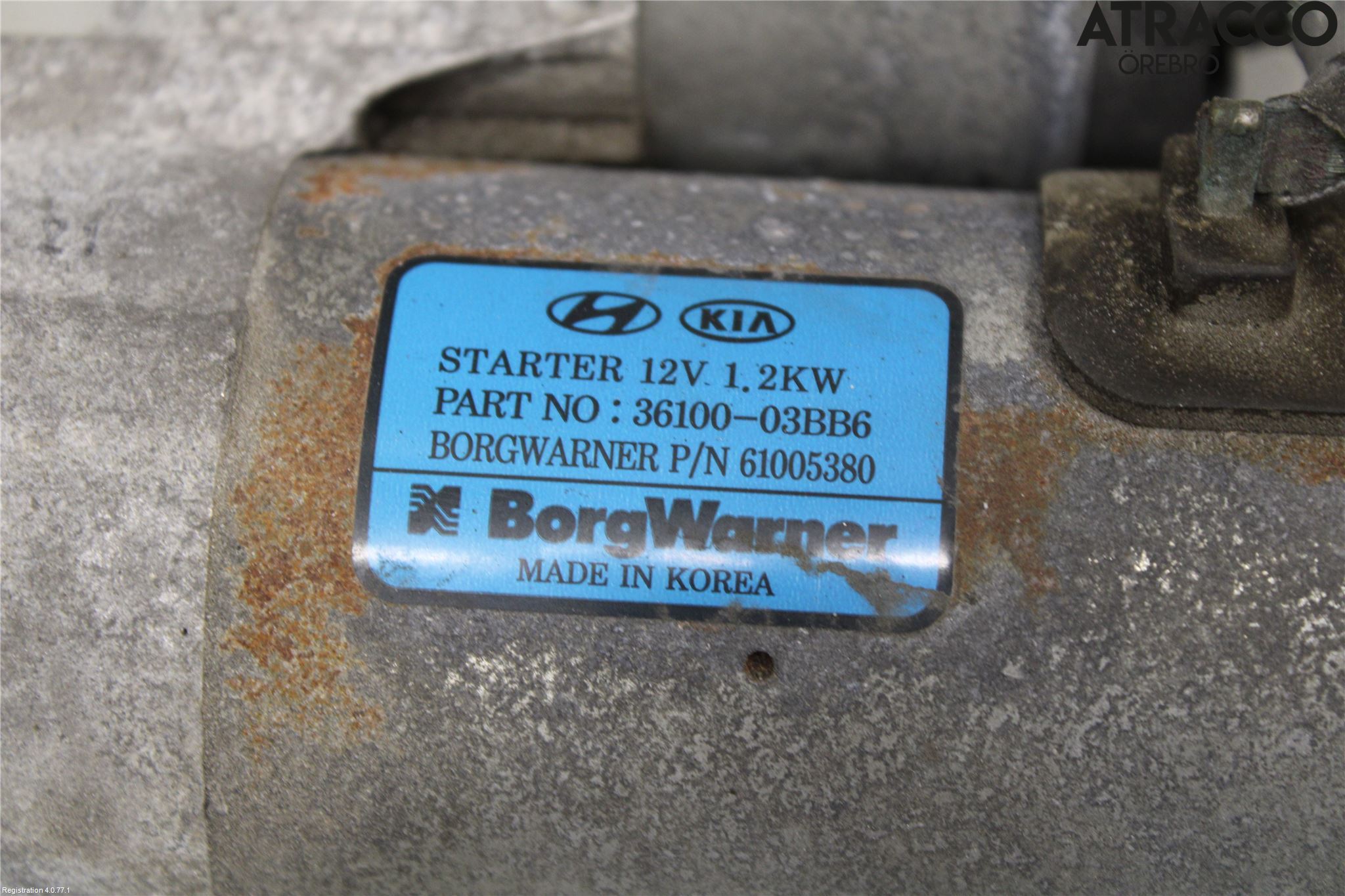 Kia PICANTO 17- Startmotor