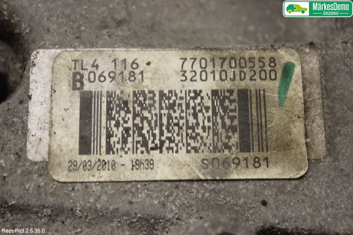Nissan QASHQAI 10-14 Växellåda Man 6 Vxl