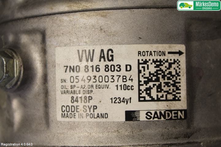 Volkswagen VW SHARAN 11- Ac Kompressor