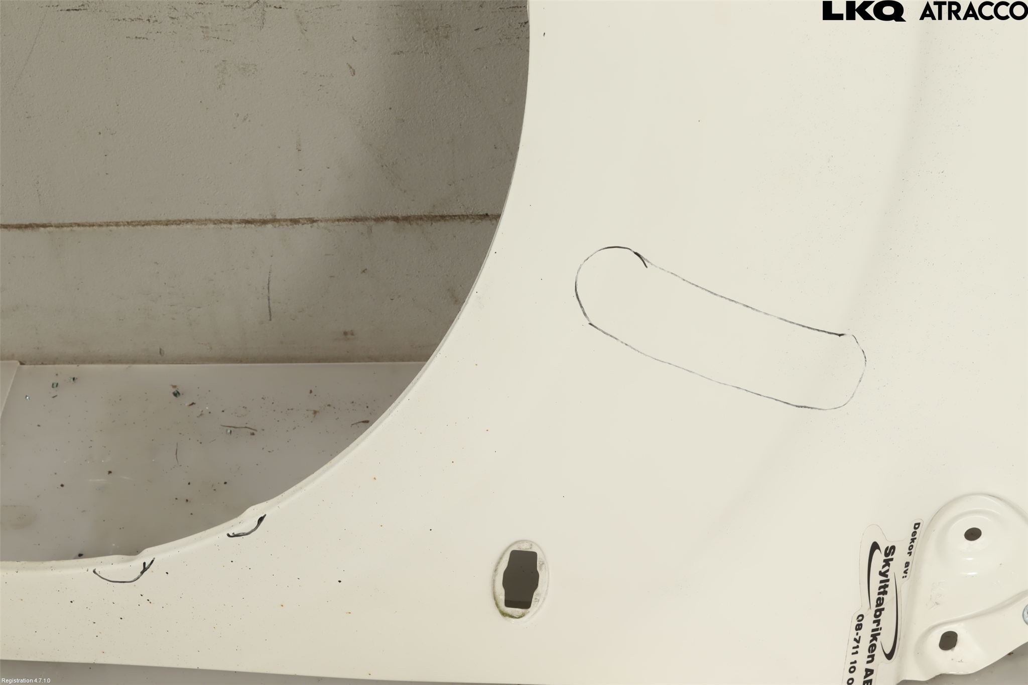 Citroen BERLINGO 08-18 Skärm Fram Vänster