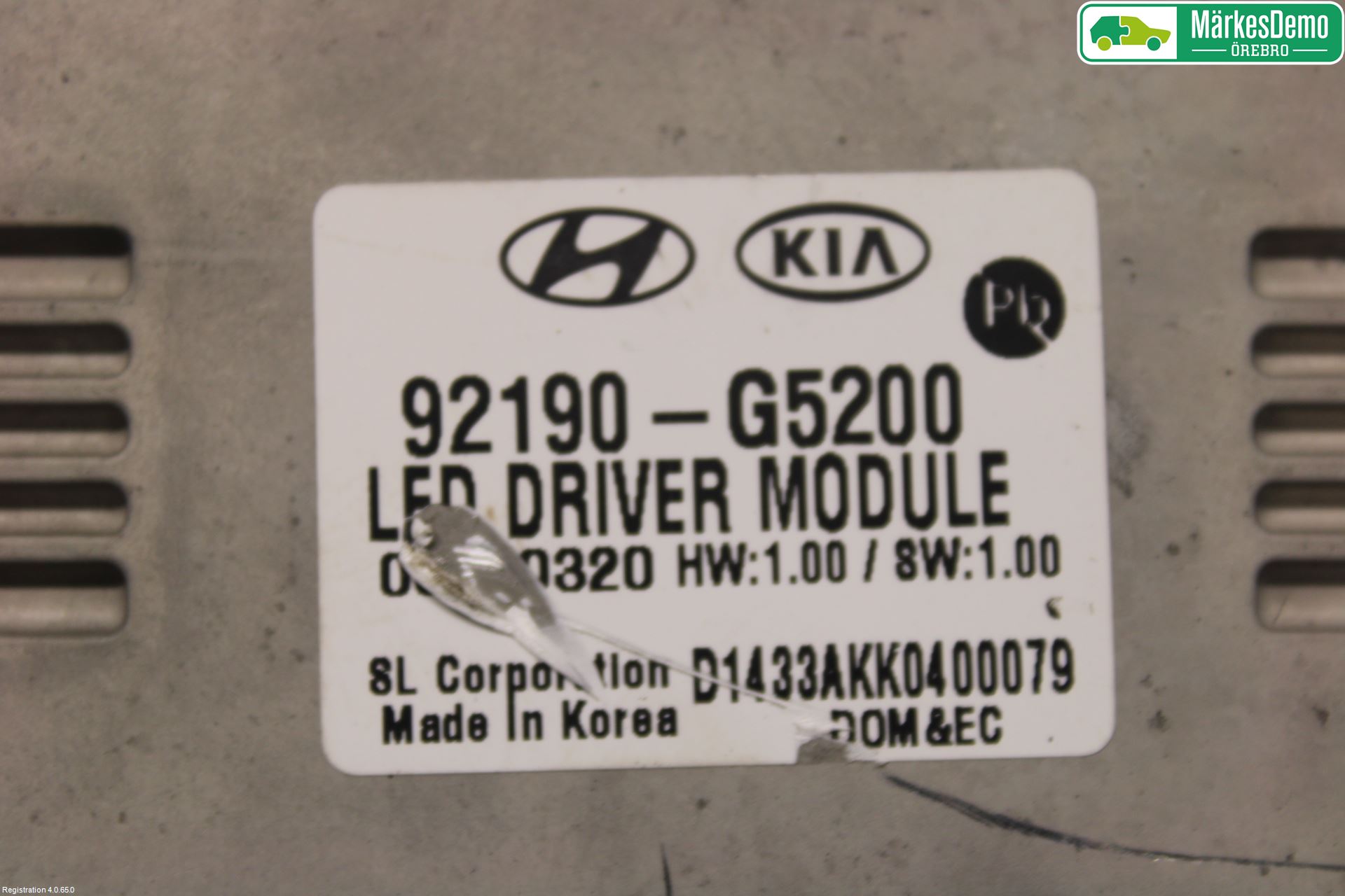 Kia NIRO (DE) 17-22 Styrenhet Strålkastare