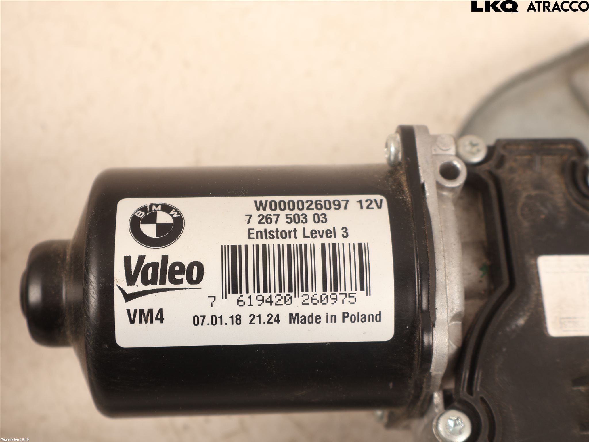 BMW 1 F20/F21 11-19 Torkarmotor Vindruta