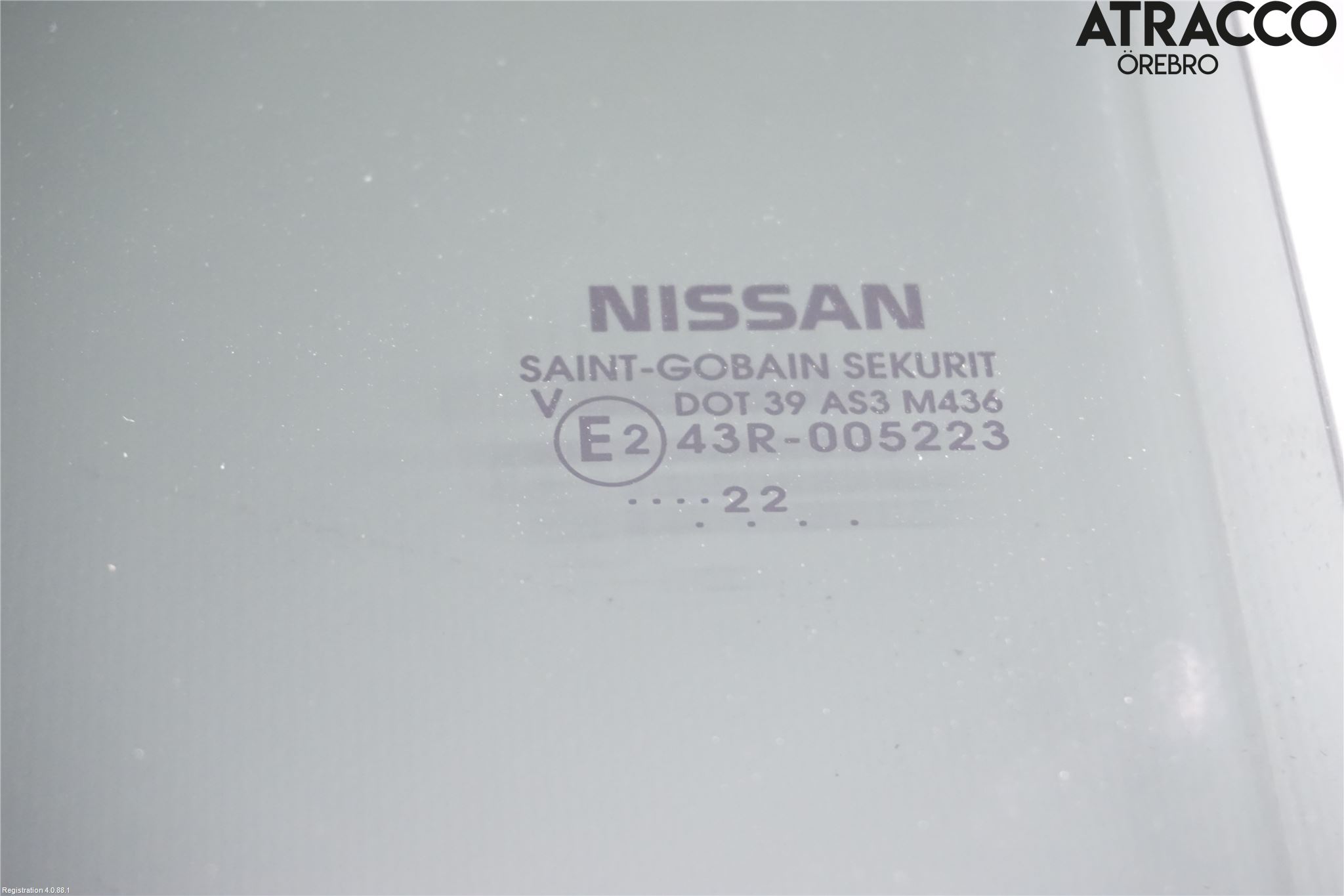 Nissan MICRA 17- Dörruta Bak Vänster