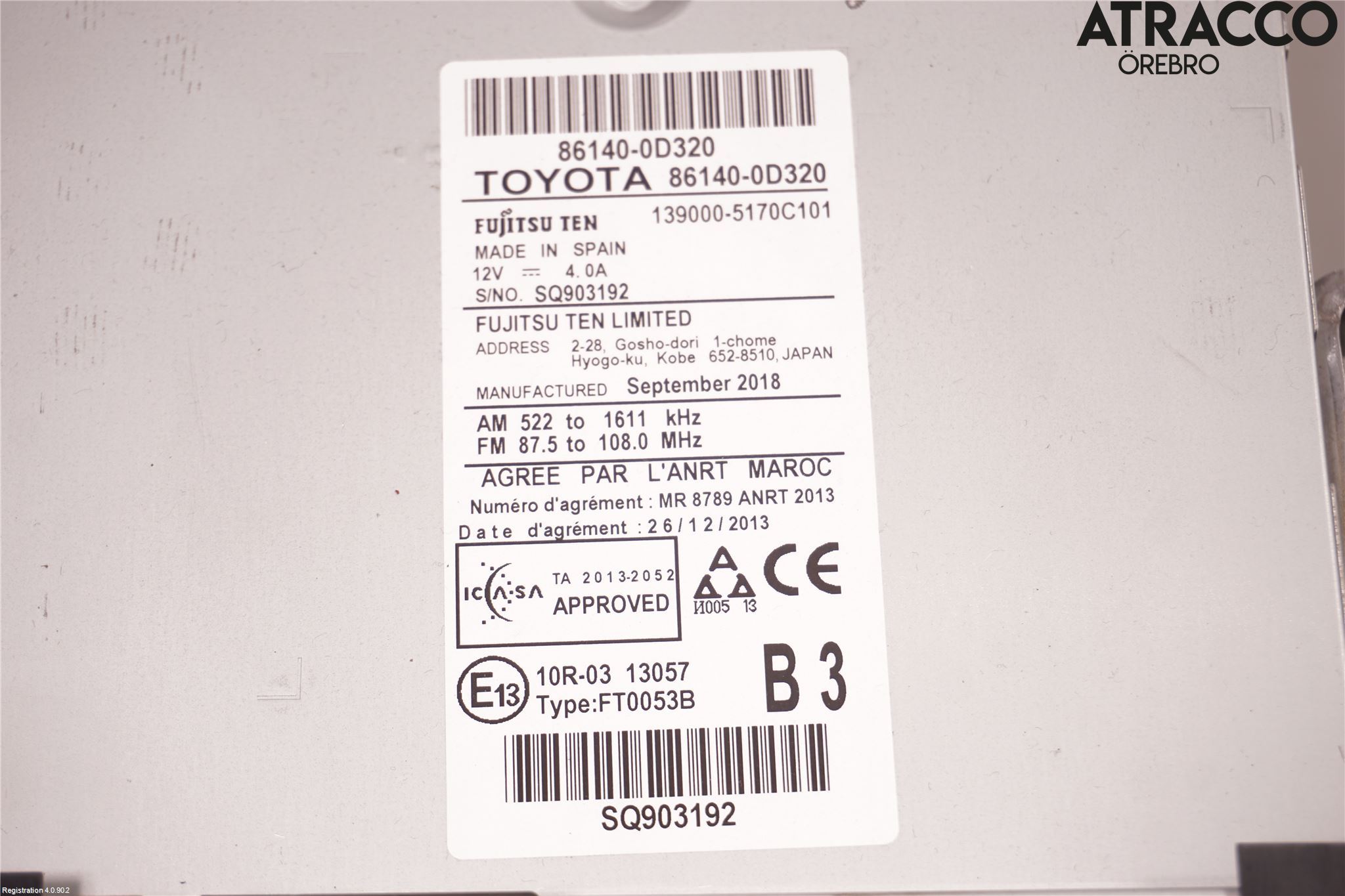 Toyota YARIS XP130 15-20 Gps Navigator