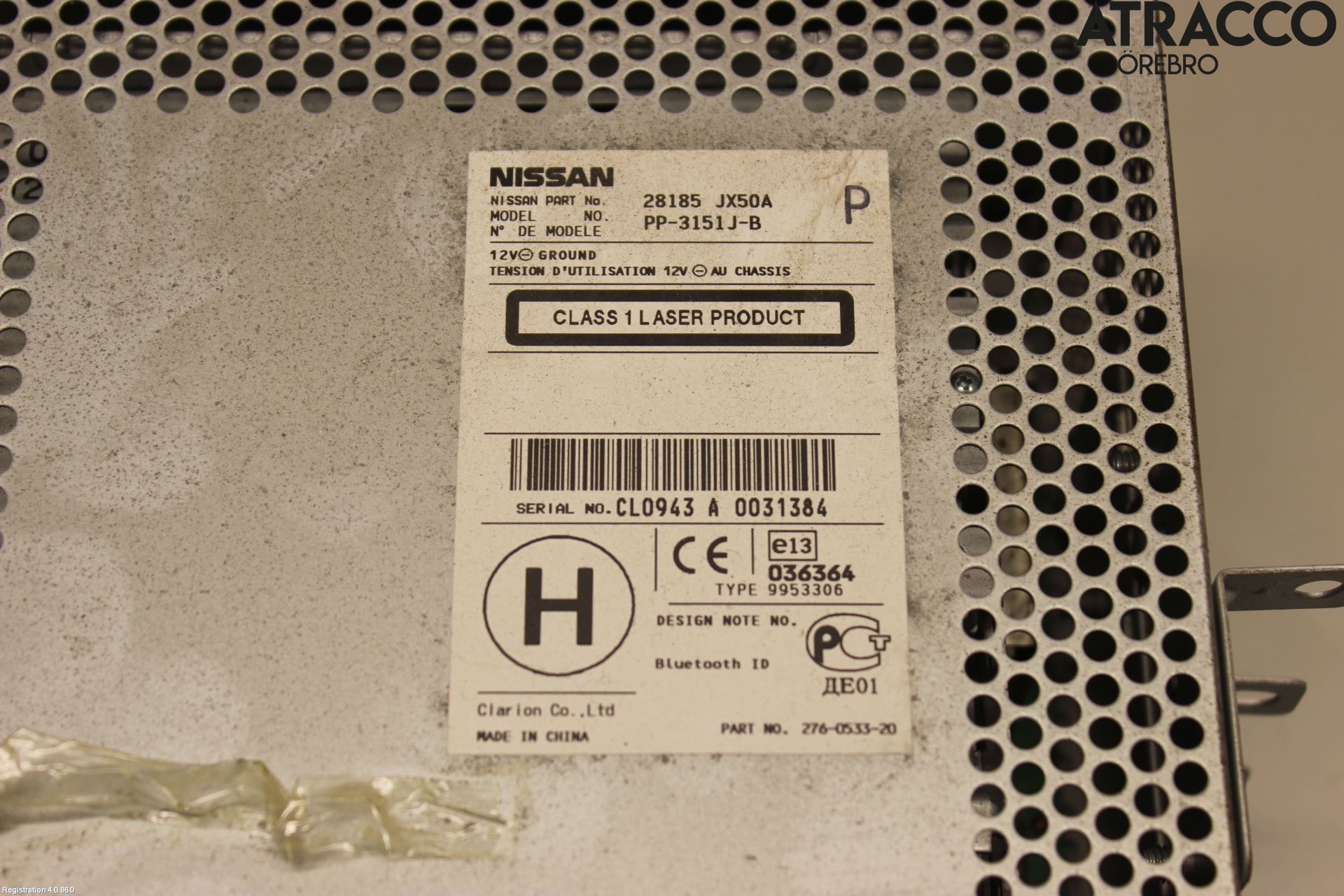 Nissan NV200/NV200 COMBI Radio