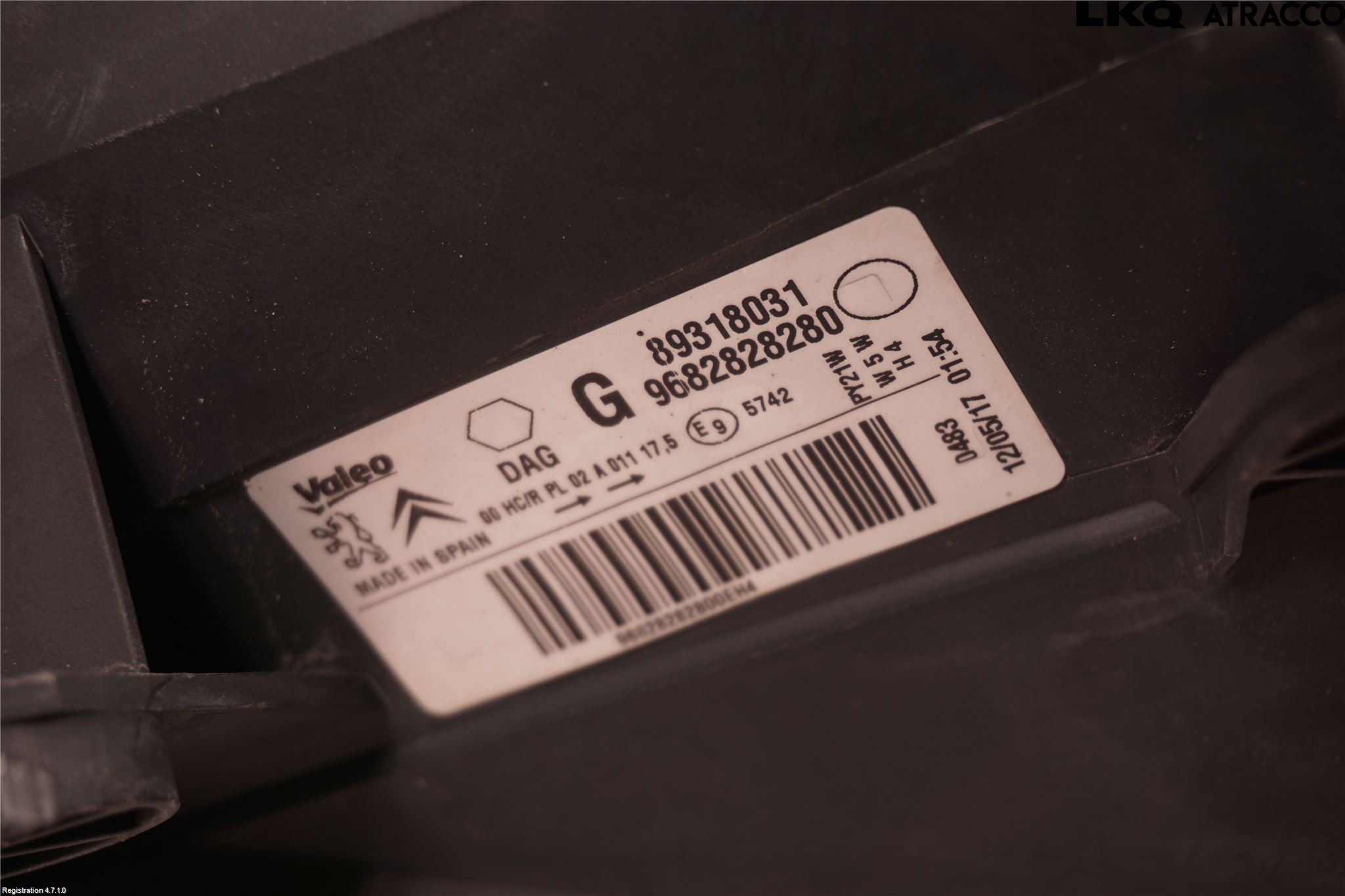 Citroen BERLINGO 08-18 Strålkastare Vänster