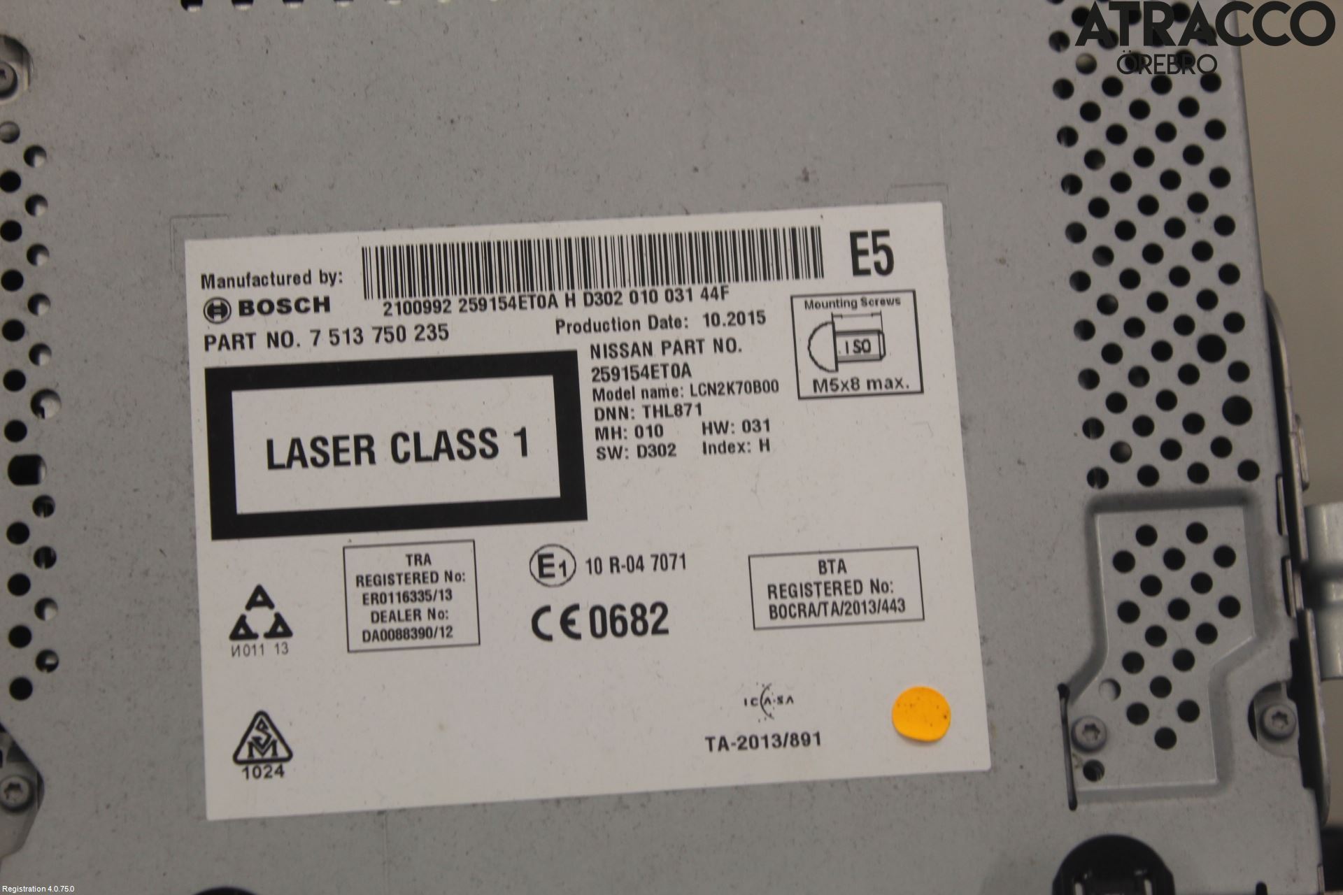 Nissan X-TRAIL 14-21 Cd Radio - Multimediapanel