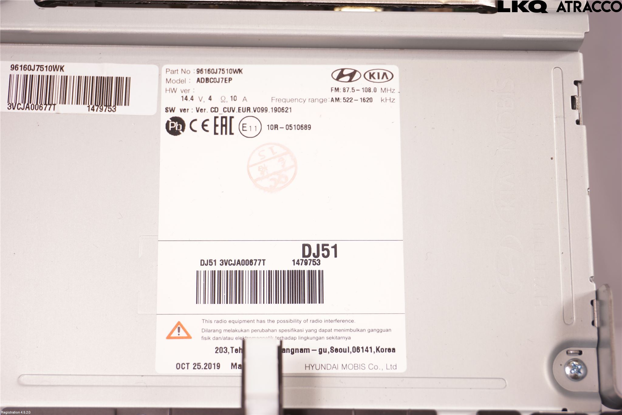 Kia CEED/CEED SW 19- Cd Radio - Multimediapanel