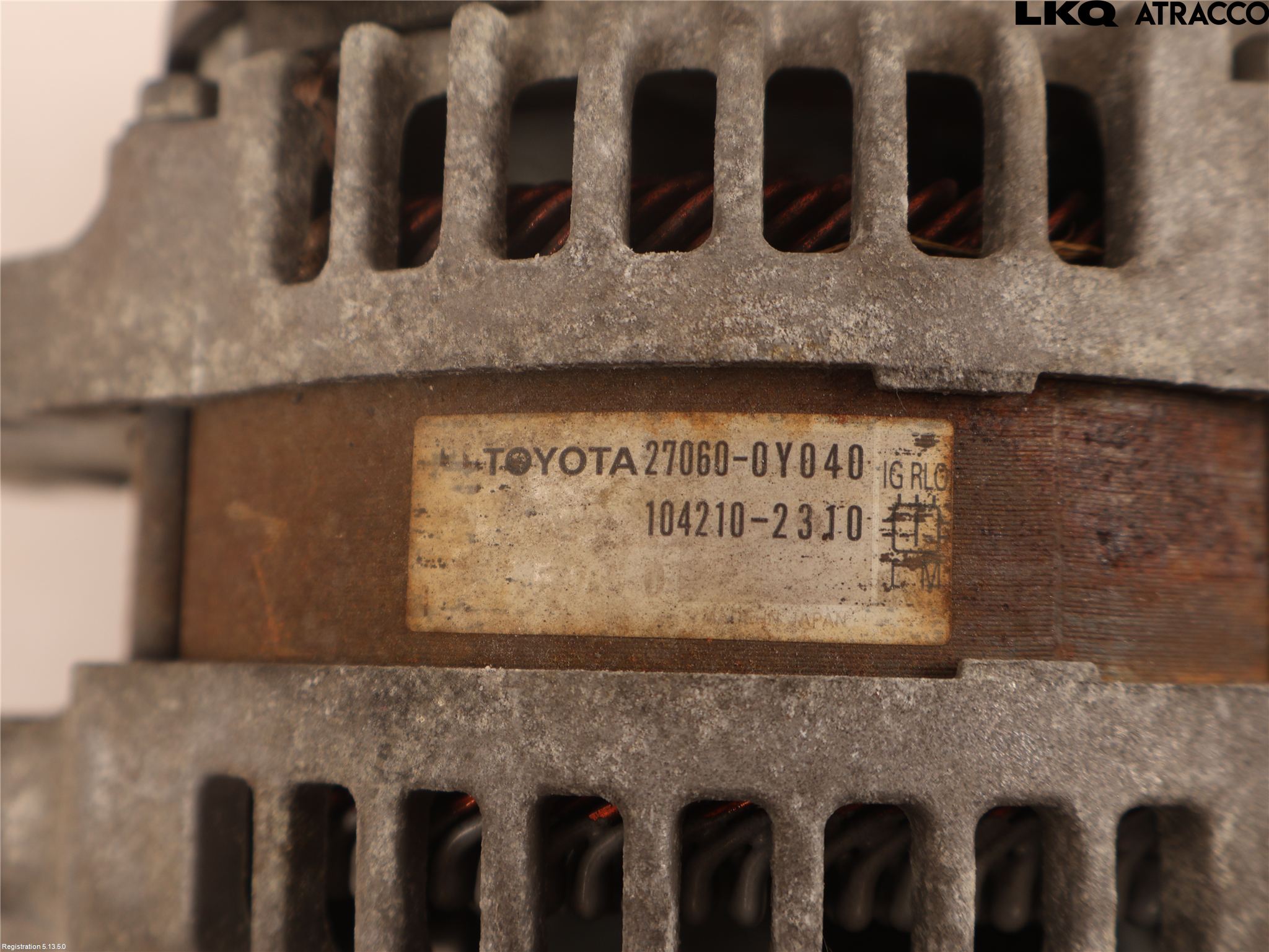 Toyota YARIS XP90 06-11 Generator
