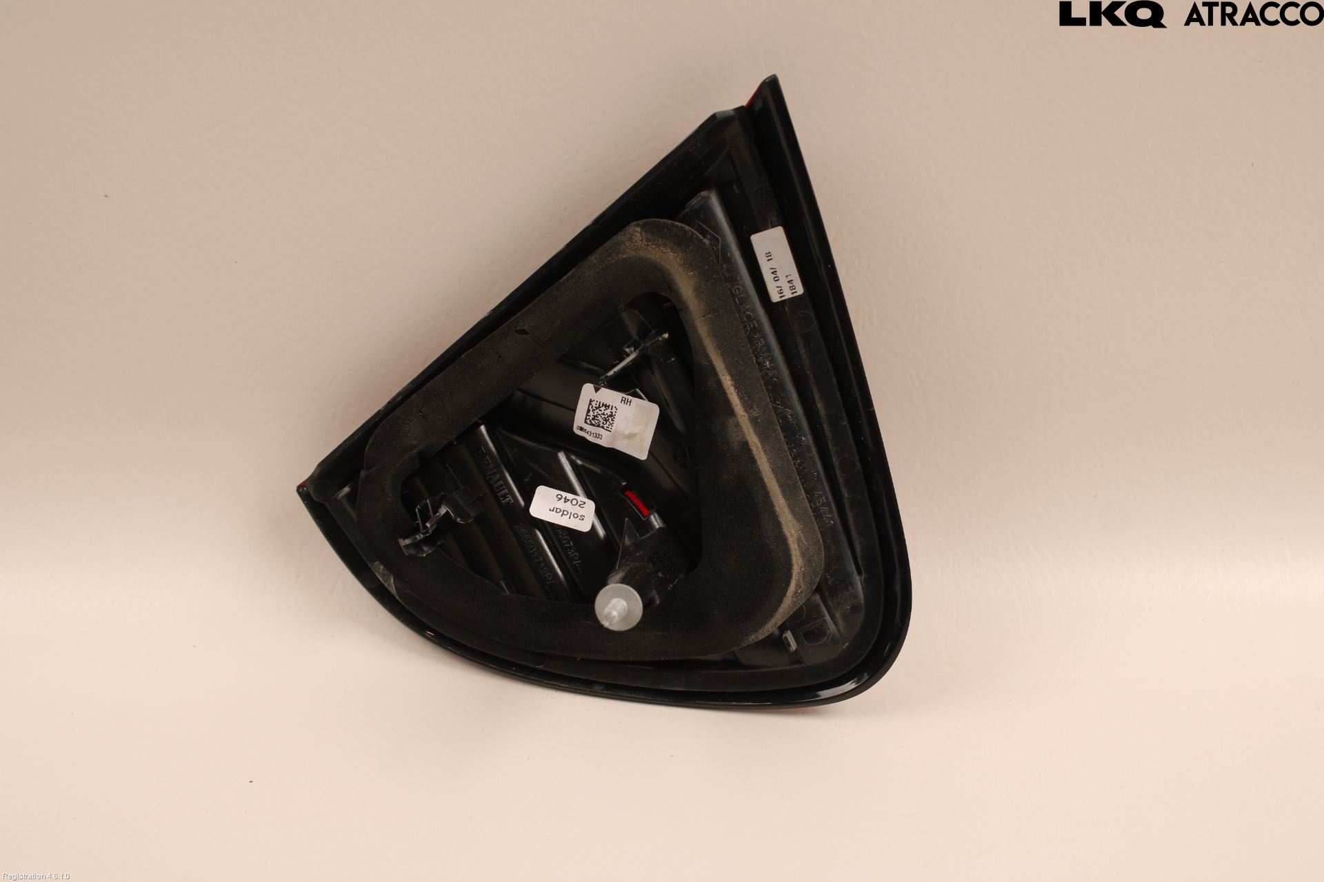 Renault CAPTUR 13-19 Bakljus Lucka Hö