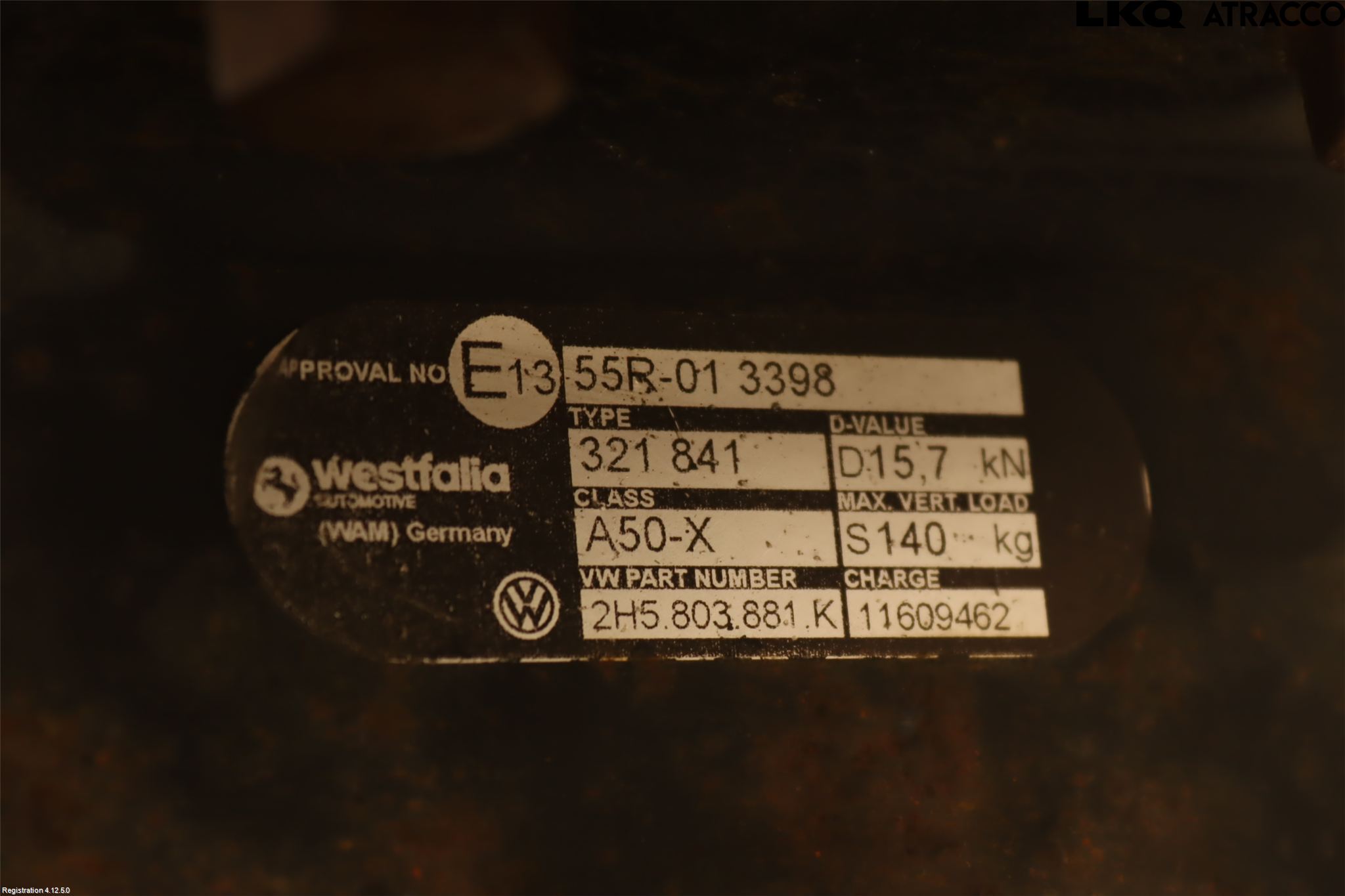 Volkswagen VW AMAROK 2H 10-22 Dragkrok