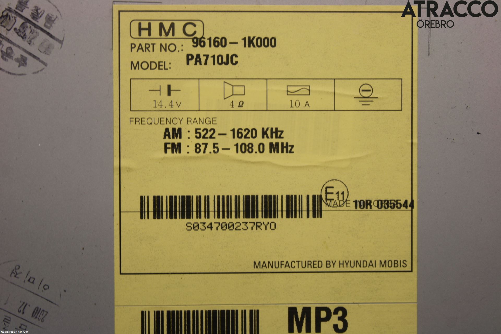 Hyundai ix20 Cd Radio - Multimediapanel