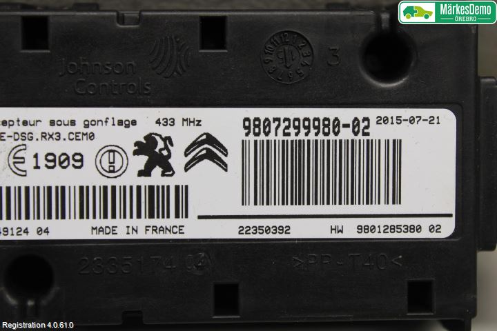 Citroen C4 II 11-18 Styrenhet Övrigt