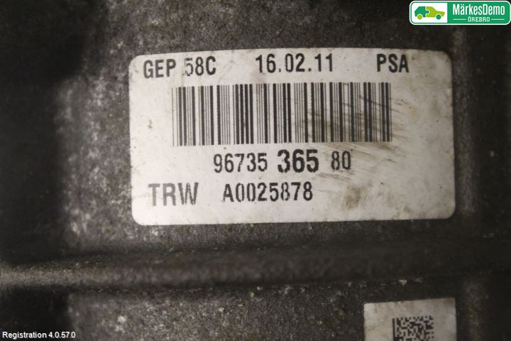 Peugeot 308 08-13 Styrservo Pump Elektrisk