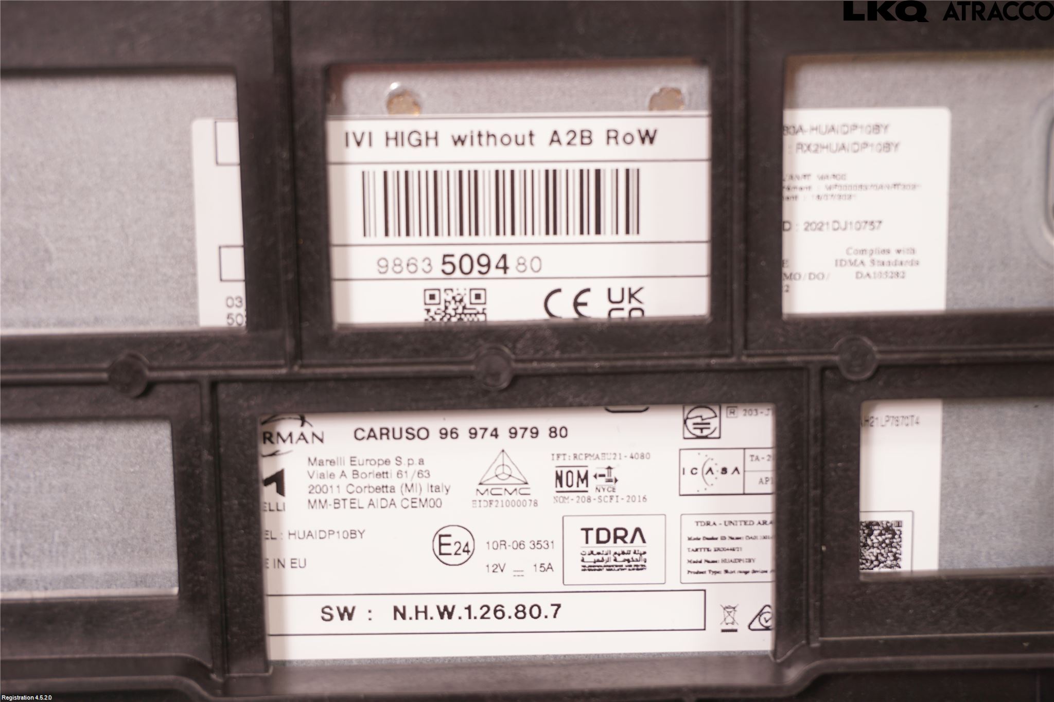 Peugeot 308/E-308 21- Styrenhet Multimedia