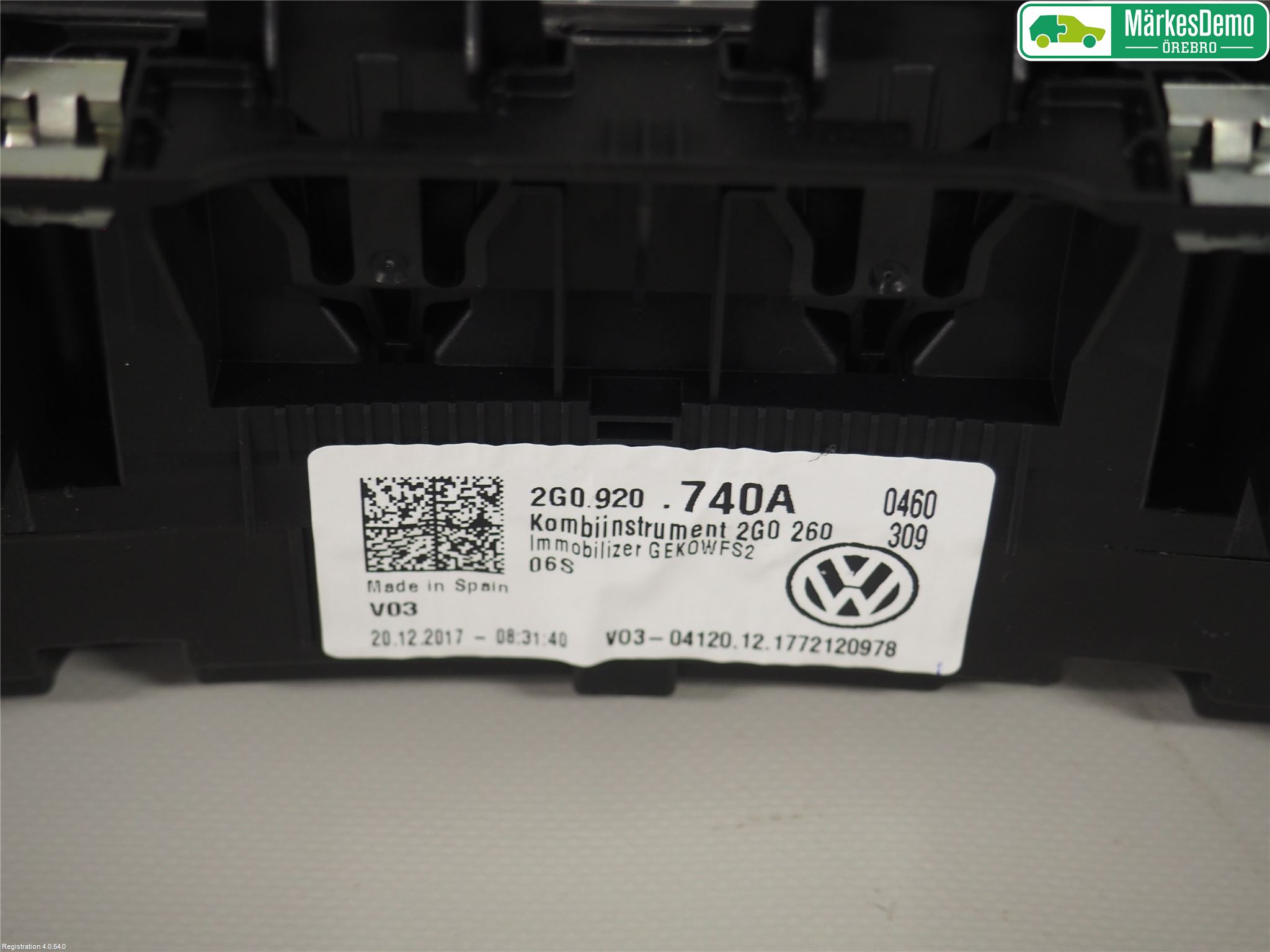 Volkswagen VW POLO VI 18->> Instrument Komb